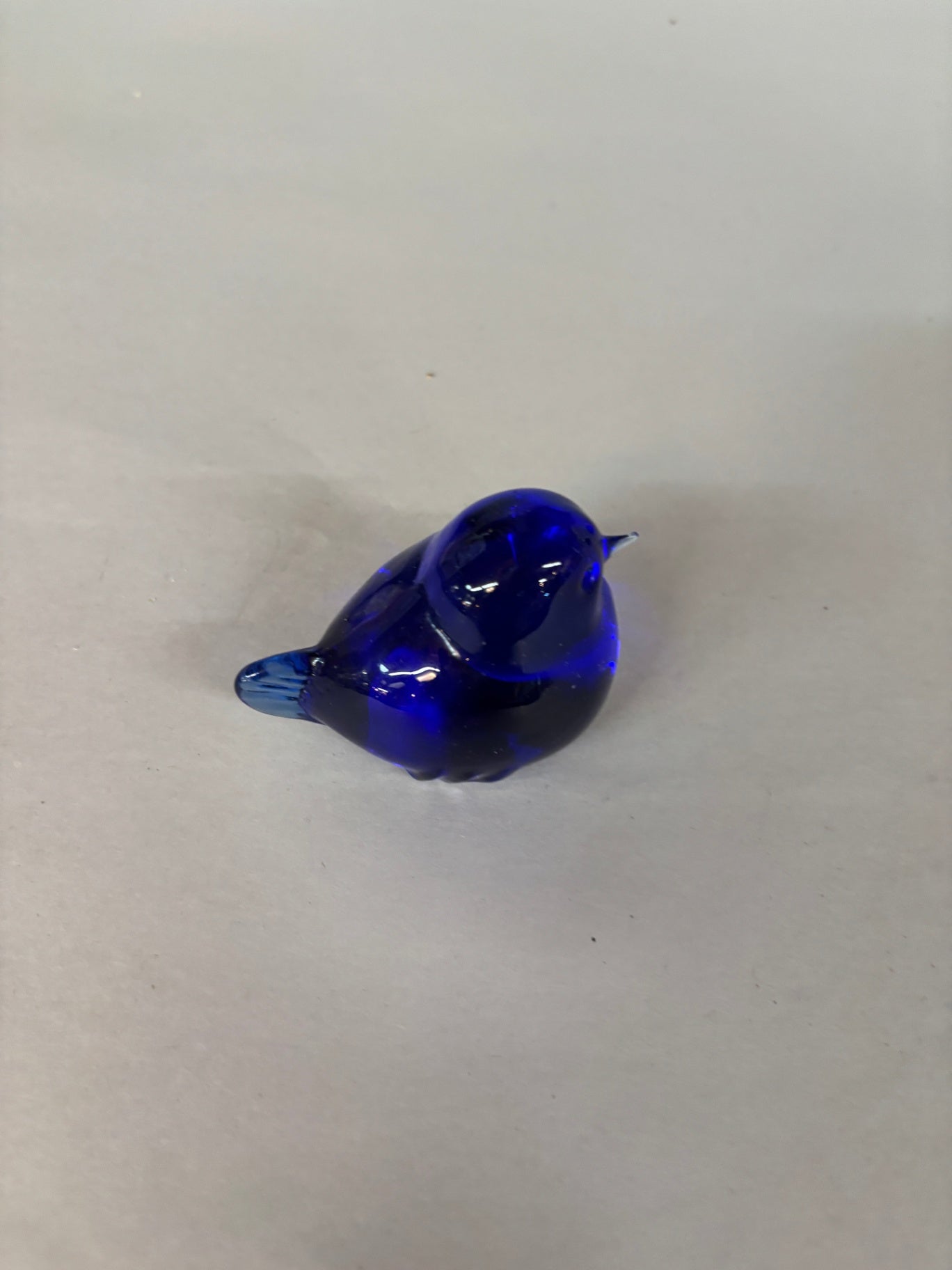 Tyko Alexesson Cobalt Blue Glass Bird Swedish Reijmyre Figurines 2.75” X 1.75”