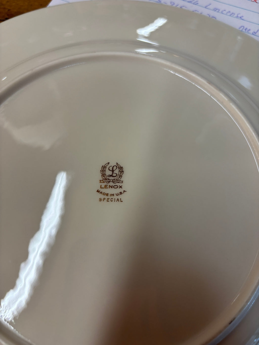 Vintage Lenox Special Ivory Gold Rim Dinner Plate – Made in USA Fine China
