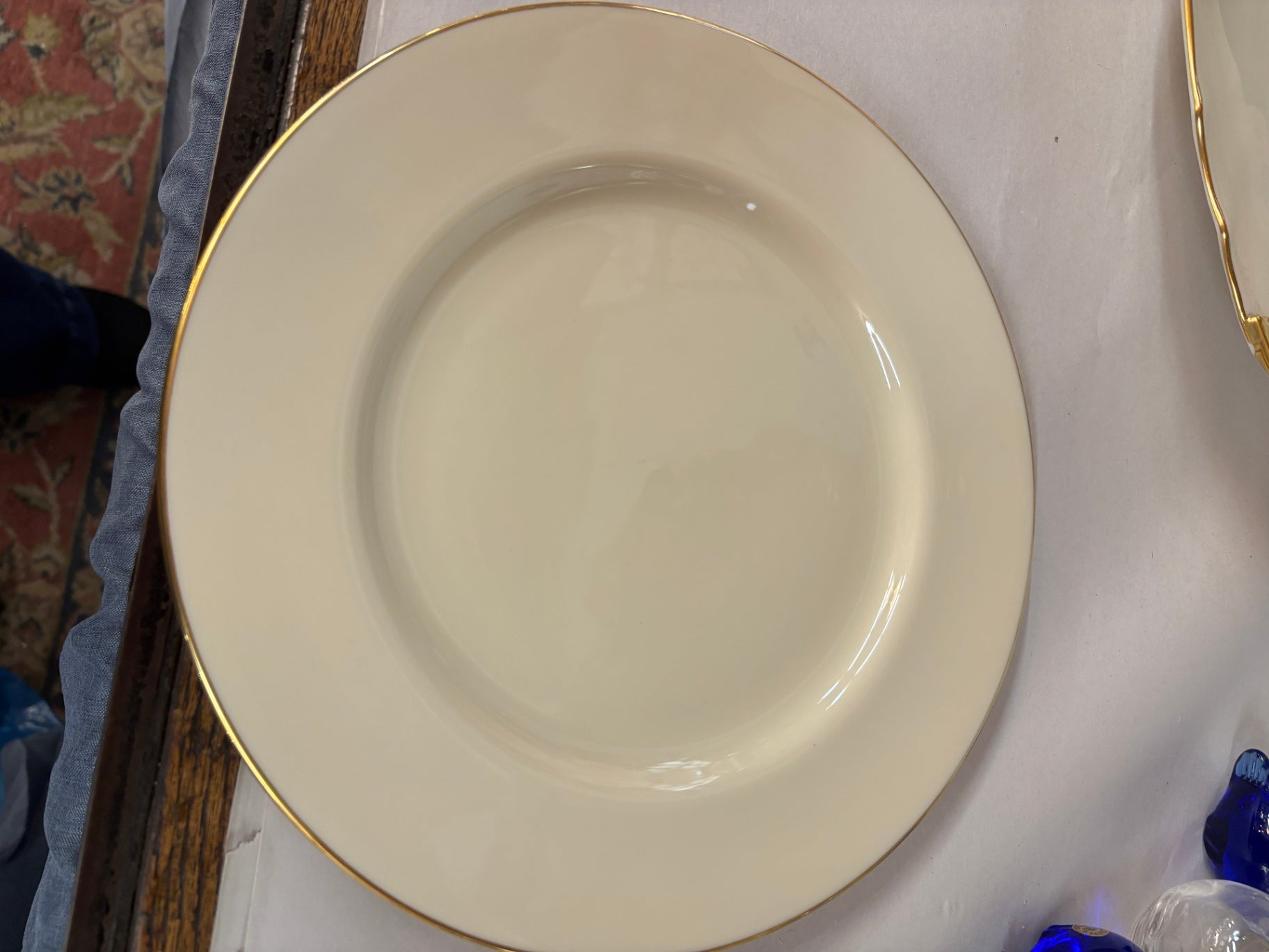 Vintage Lenox Special Ivory Gold Rim Dinner Plate – Made in USA Fine China