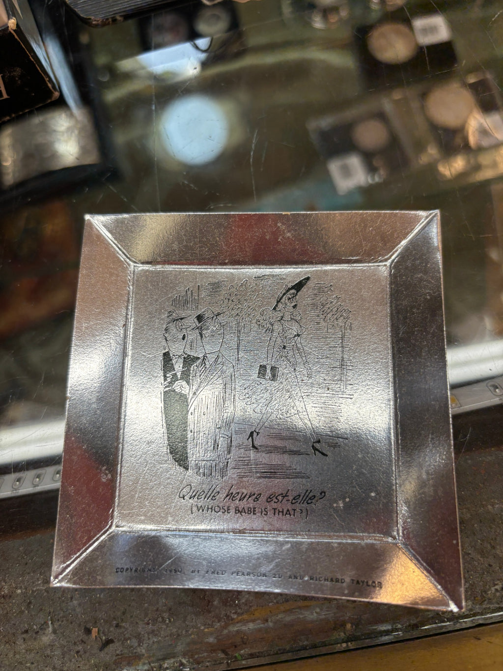 Fractured French Ashtrays/Coasters Aluminum Foil Set of 24