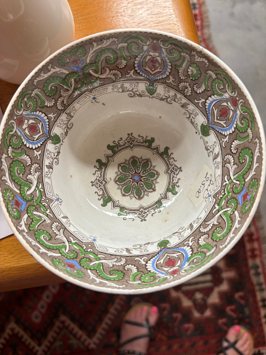 Antique tea bowl in the Albert Star pattern, produced by Ridgway & Morley in England around 1842