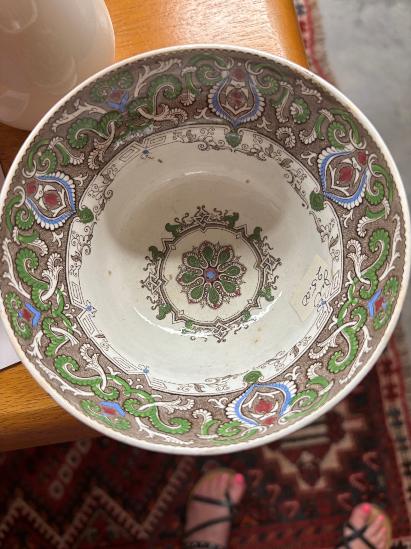 Antique tea bowl in the Albert Star pattern, produced by Ridgway & Morley in England around 1842