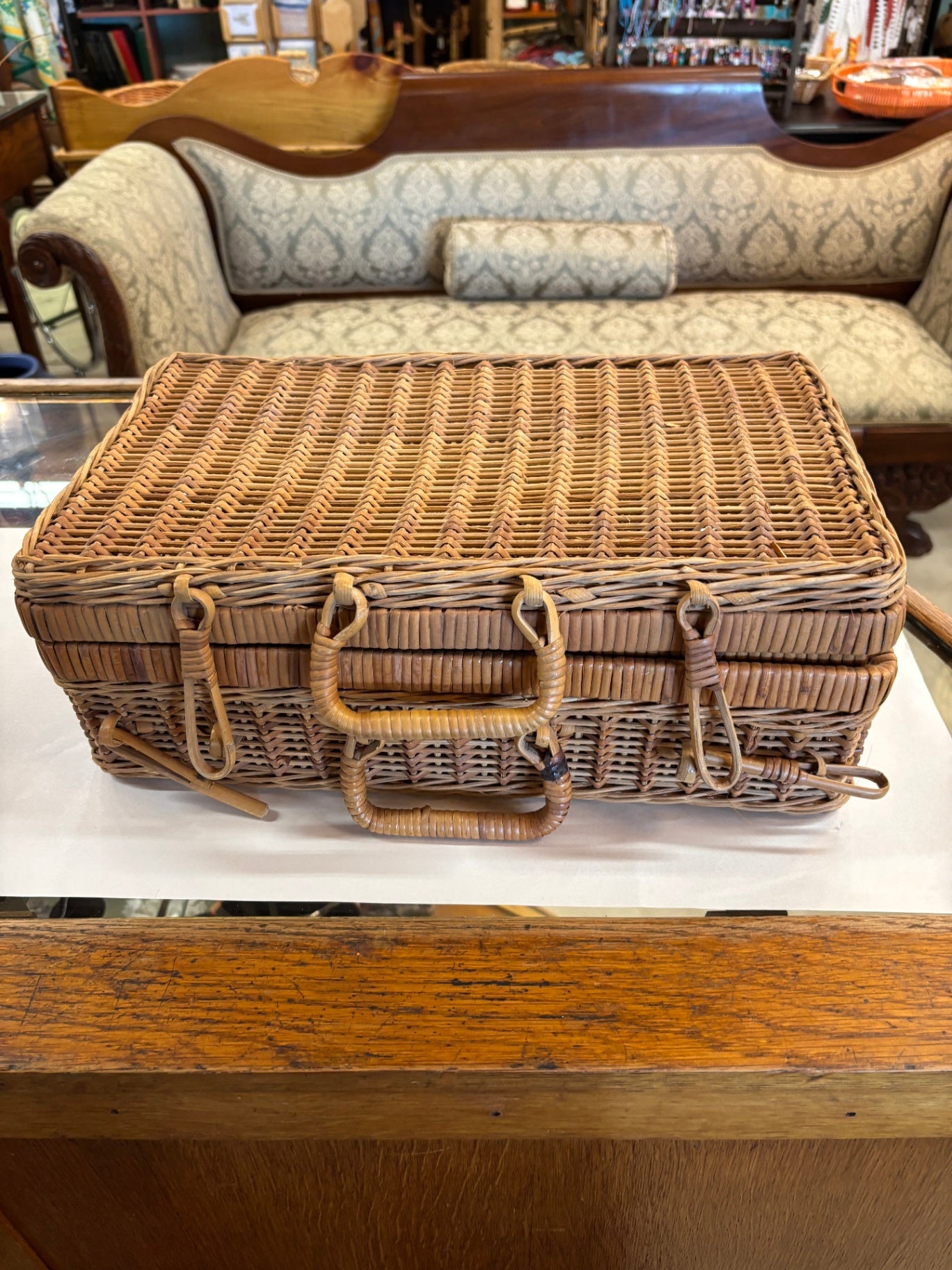 Basket with Handle and Lid