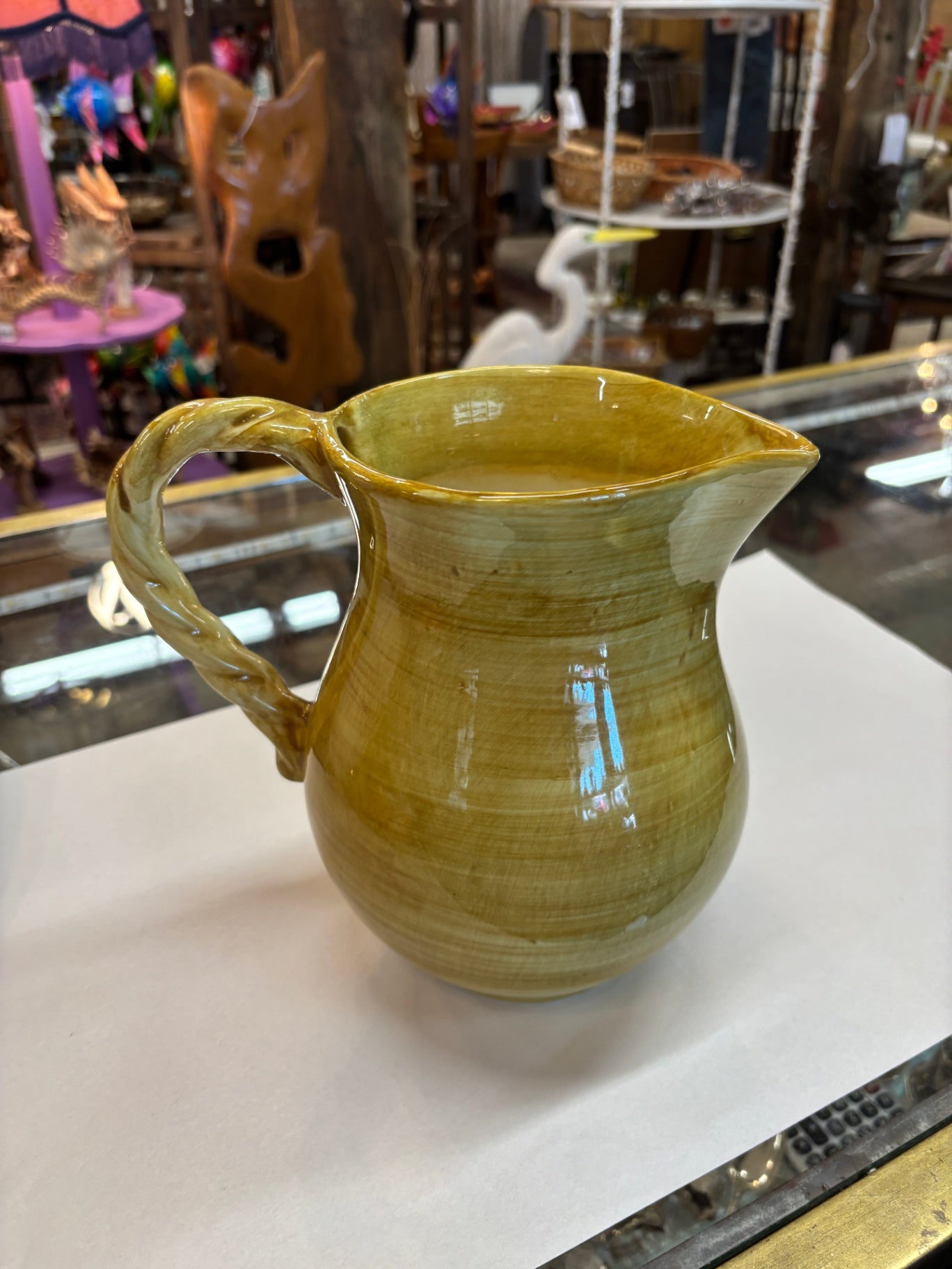 Vintage Italian ceramic pitcher