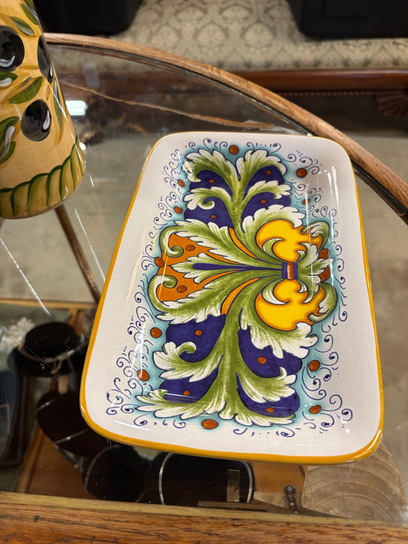Italian Serving Dish Nova Deruta 'FOLLA" Pottery, Home Decor
