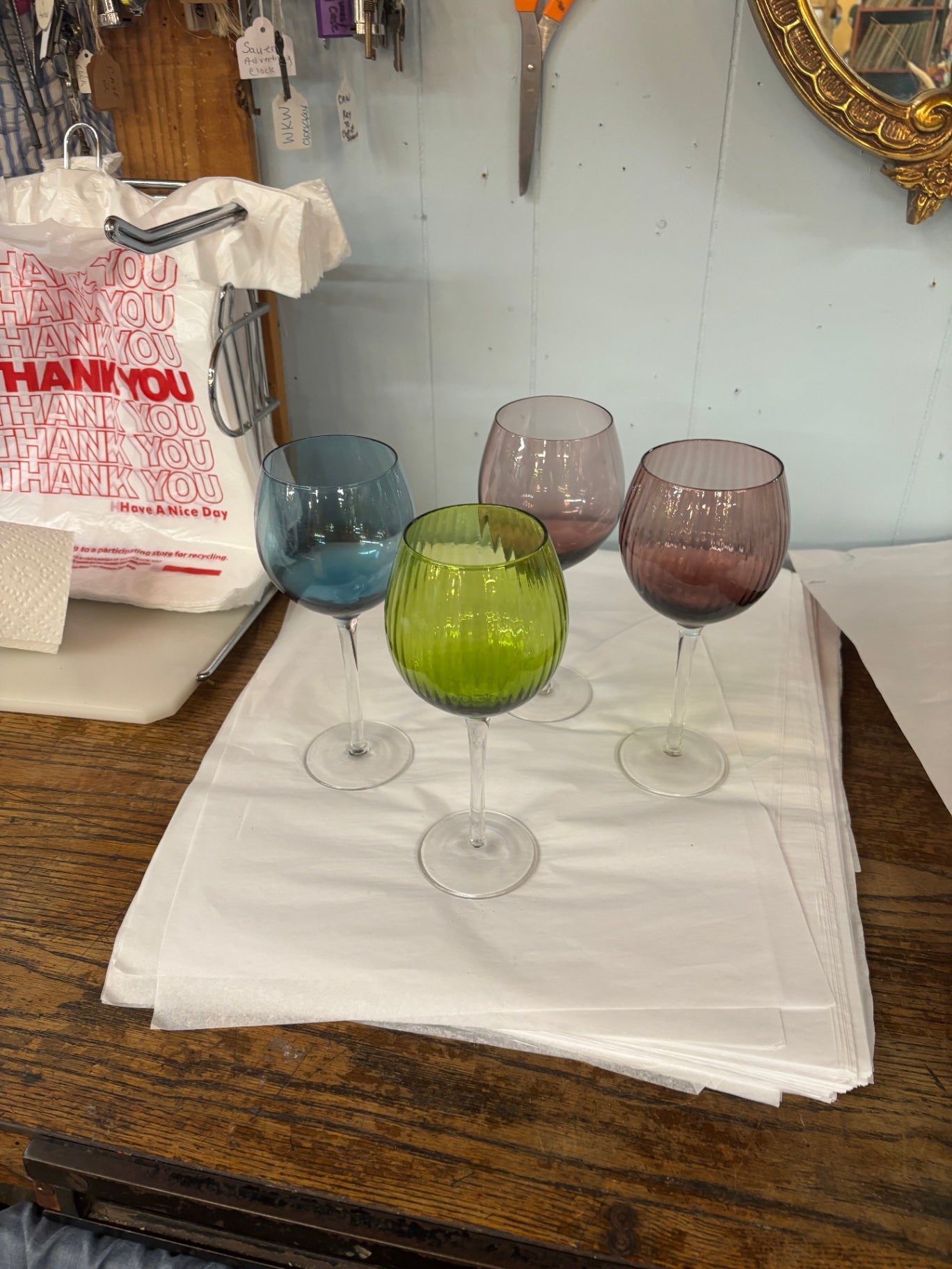 Colored Wine Glass