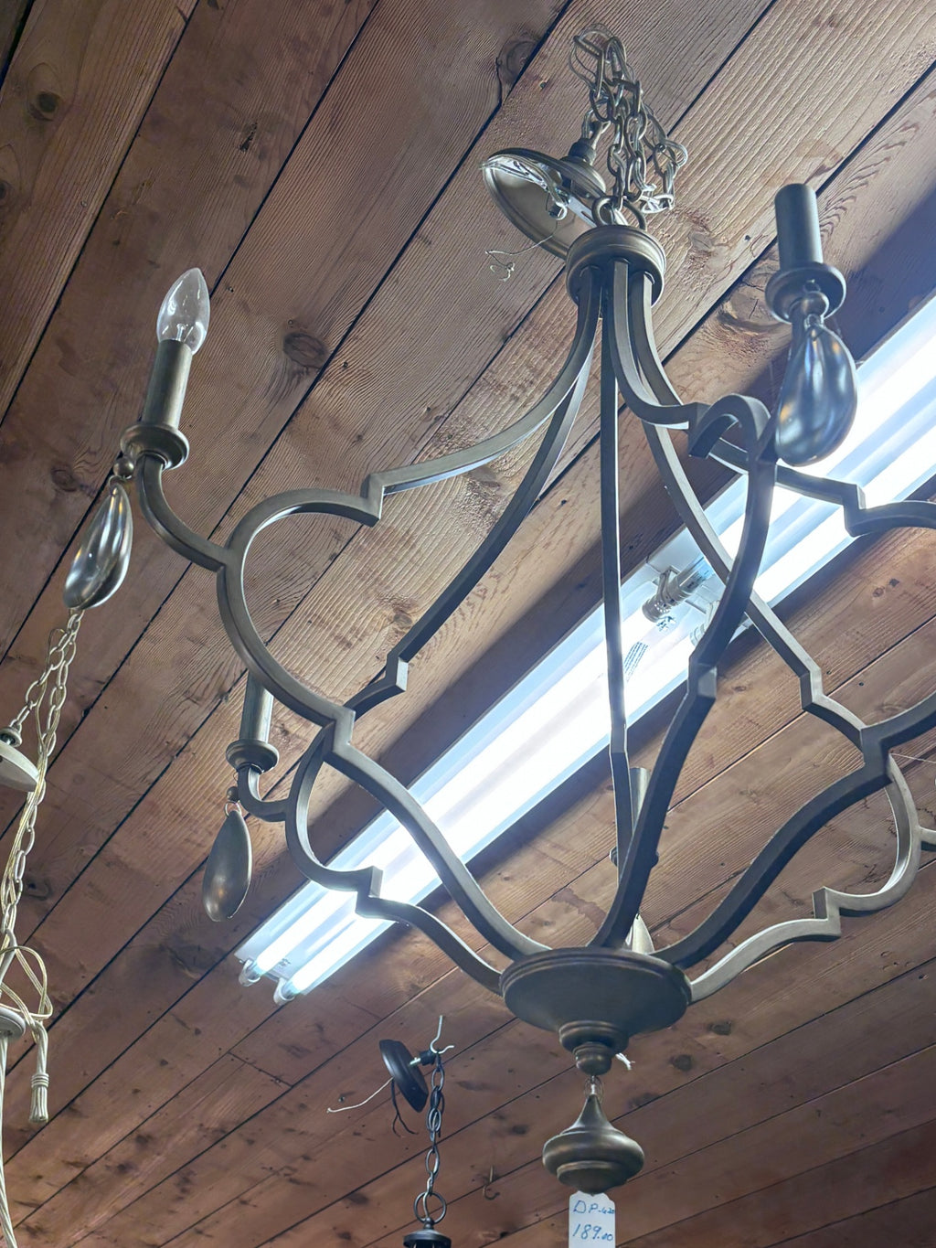 6 Light Open Flame Chandelier