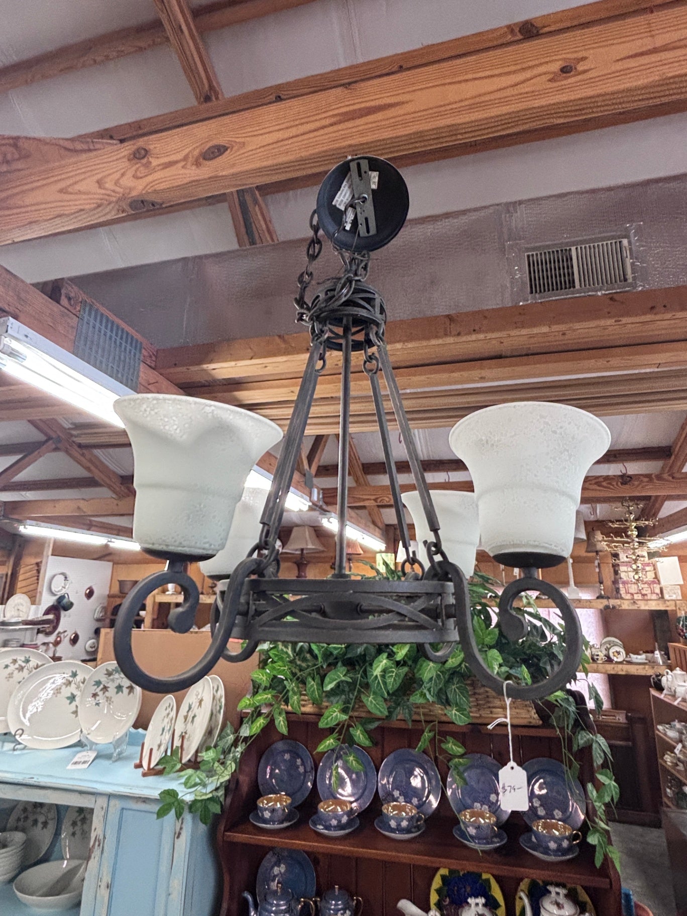 Tuscan sytle 4 light scroll Chandelier