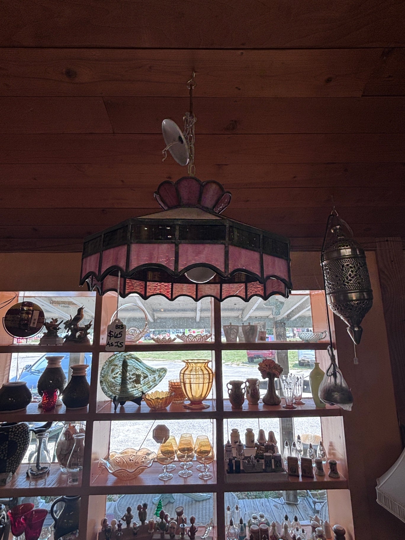 Tiffany style Pink chandelier