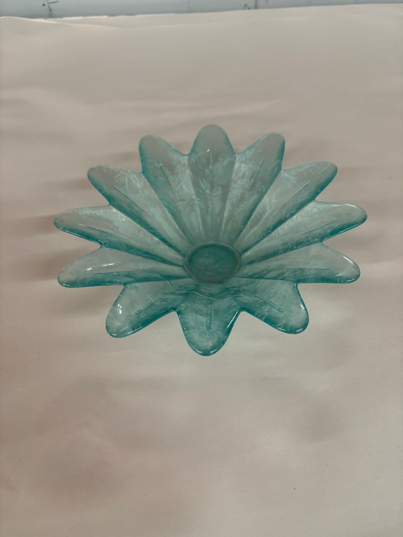 Ecoglass Flower Petal Frosted Glass Bowl