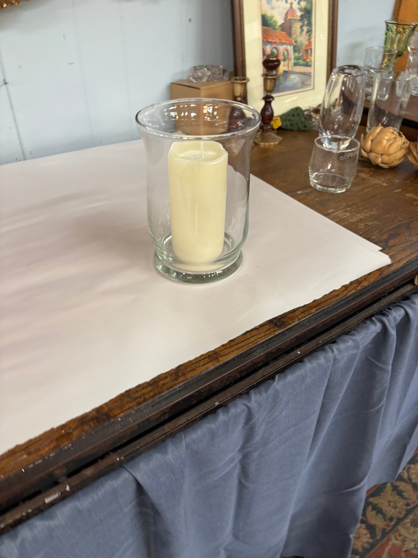 Hurricane Candle and Holder