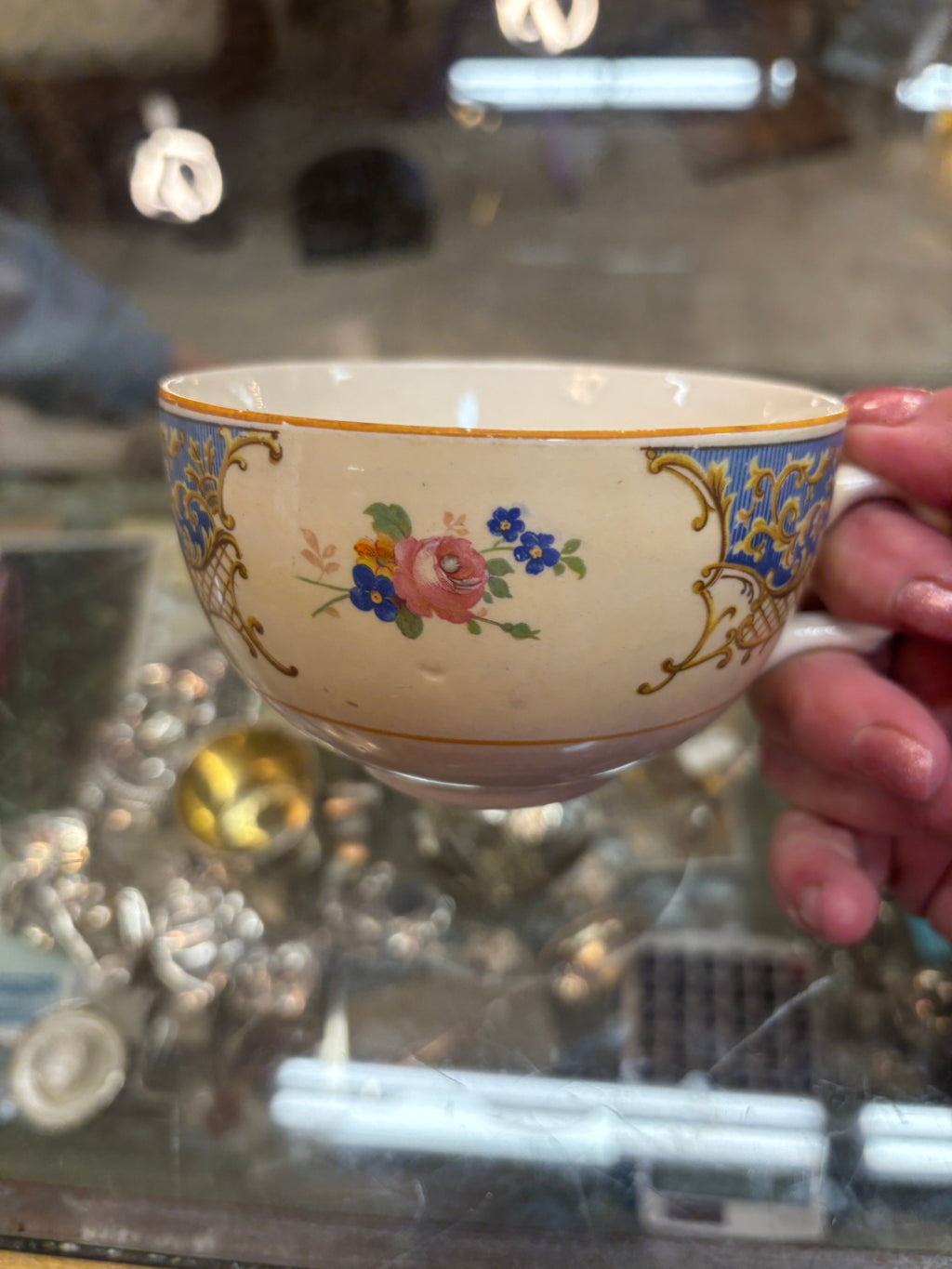 Ambassador Ware teacup made by Fondeville Pottery