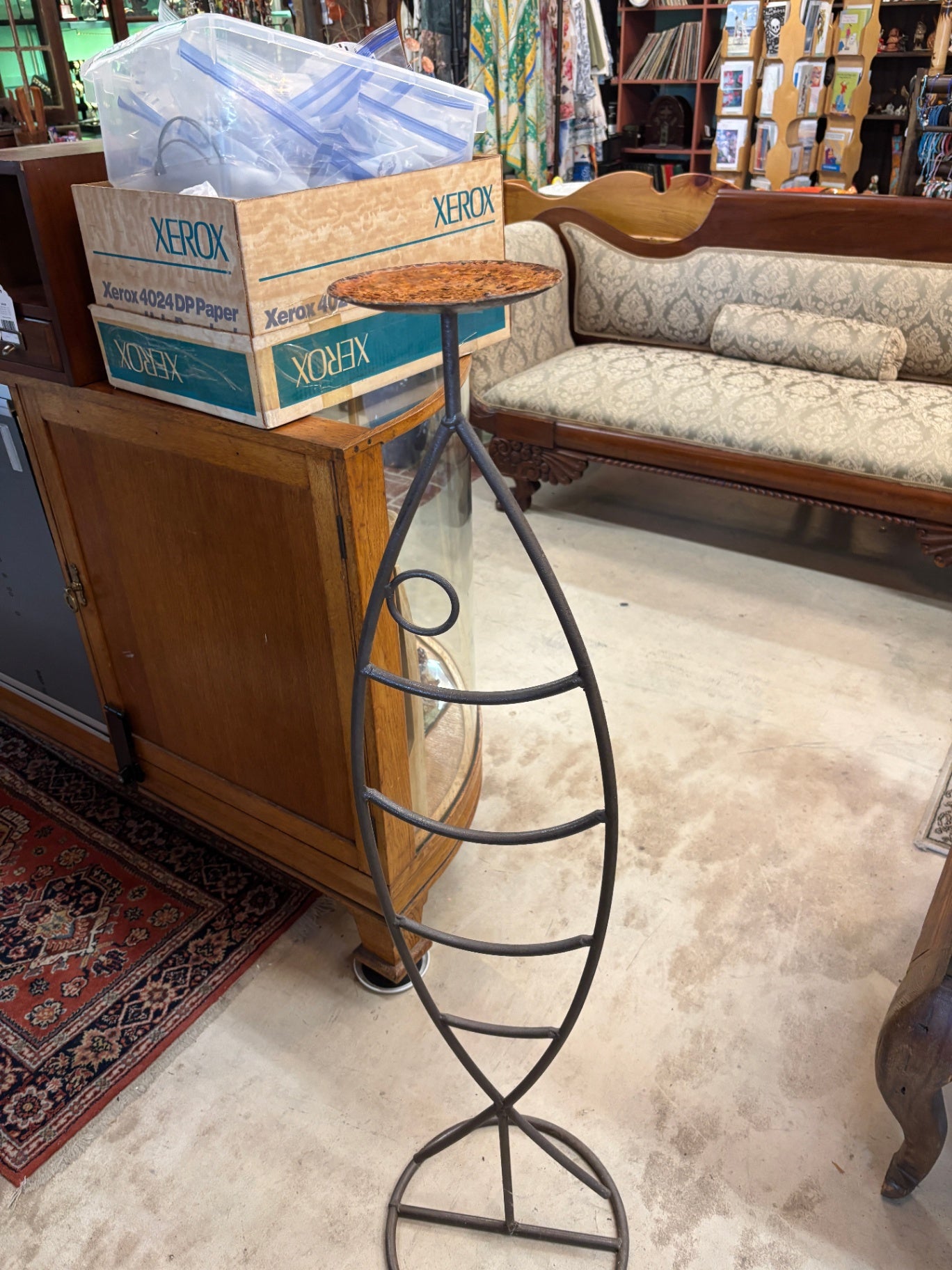 Wrought Iron Fish Candle Holder