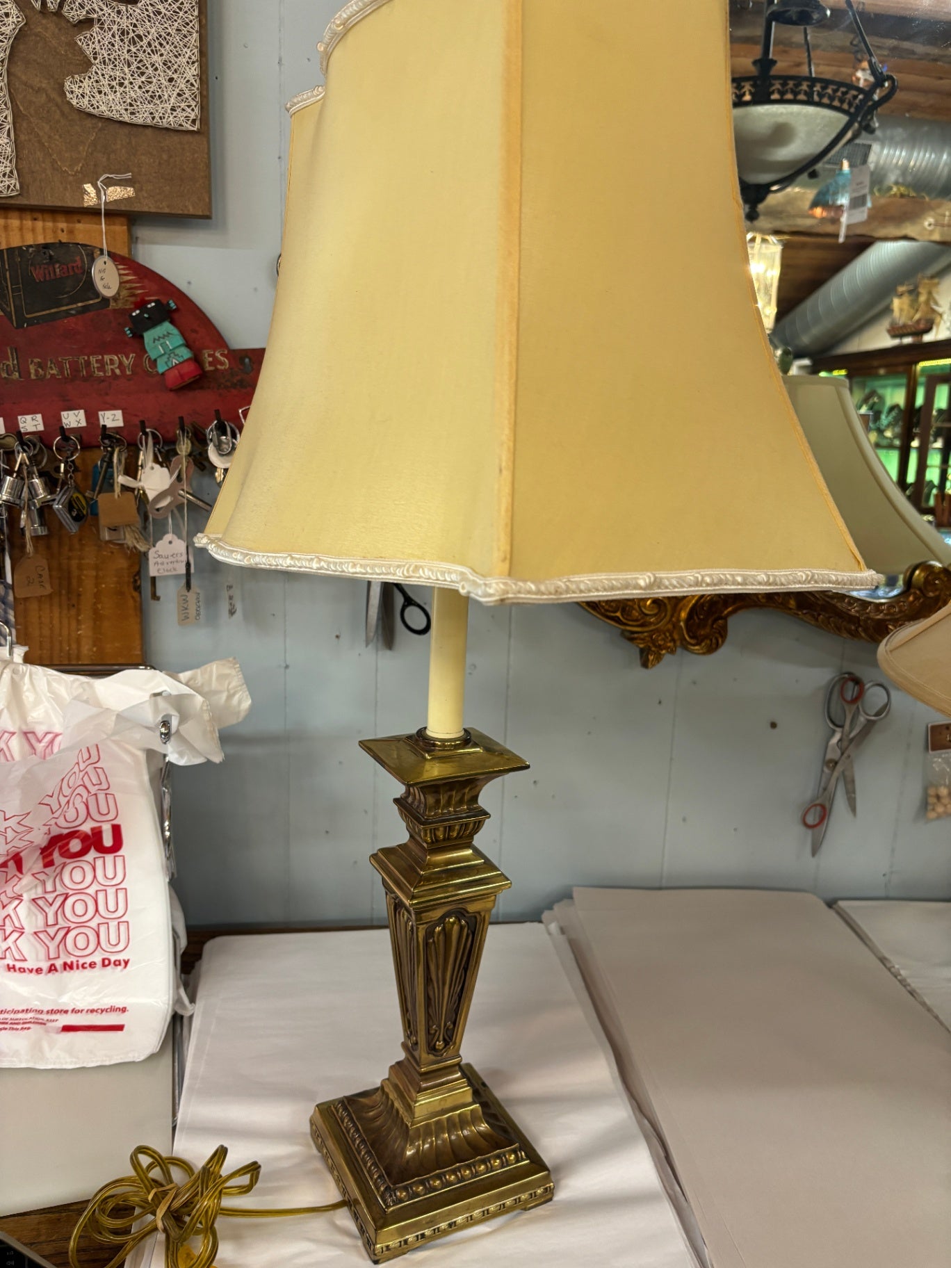 Pair of Brass Lamps