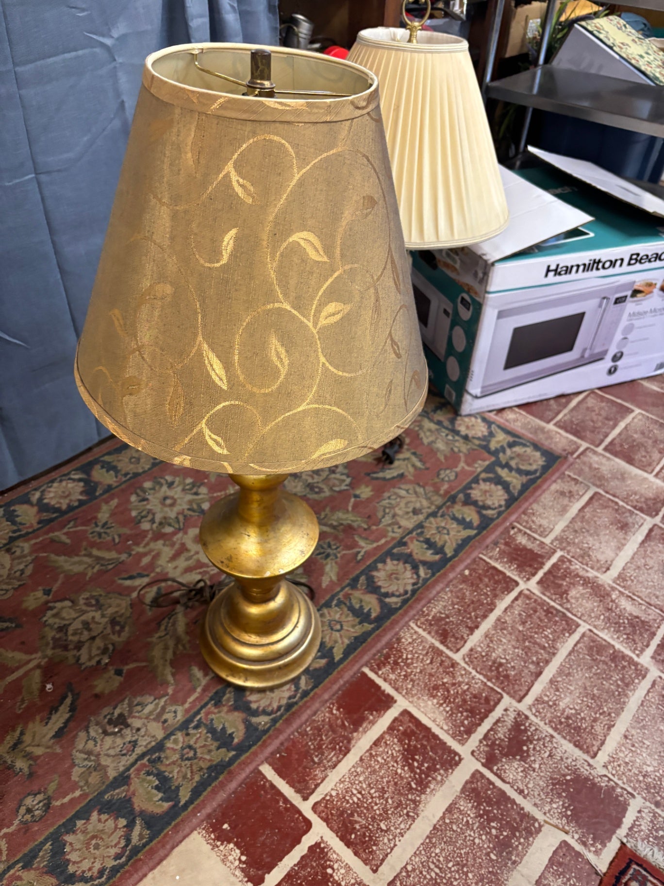 Brass Colored Lamp
