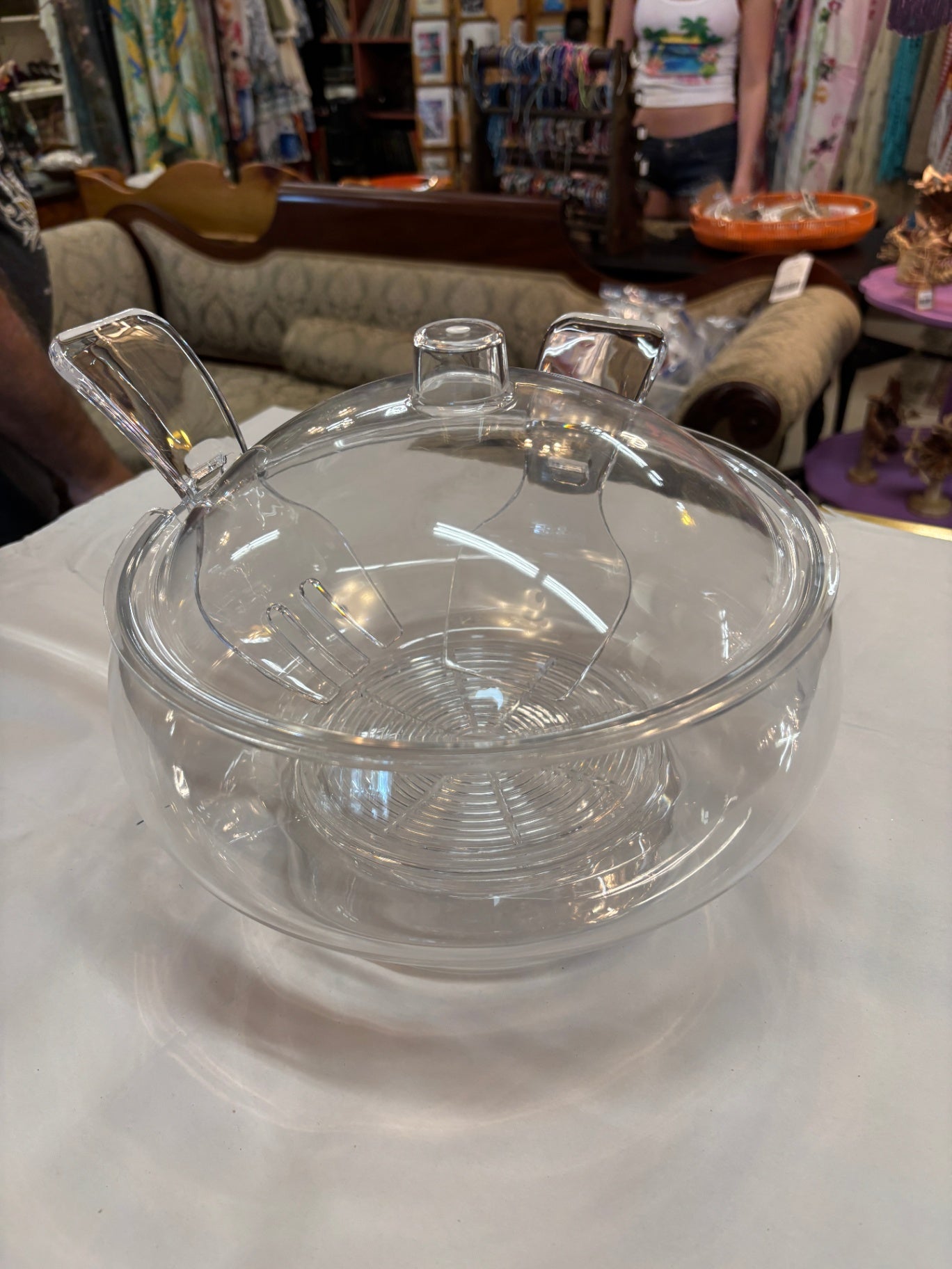 Prodyne Cold Bowl On Ice Acrylic 11”x9” Serving Bowl 