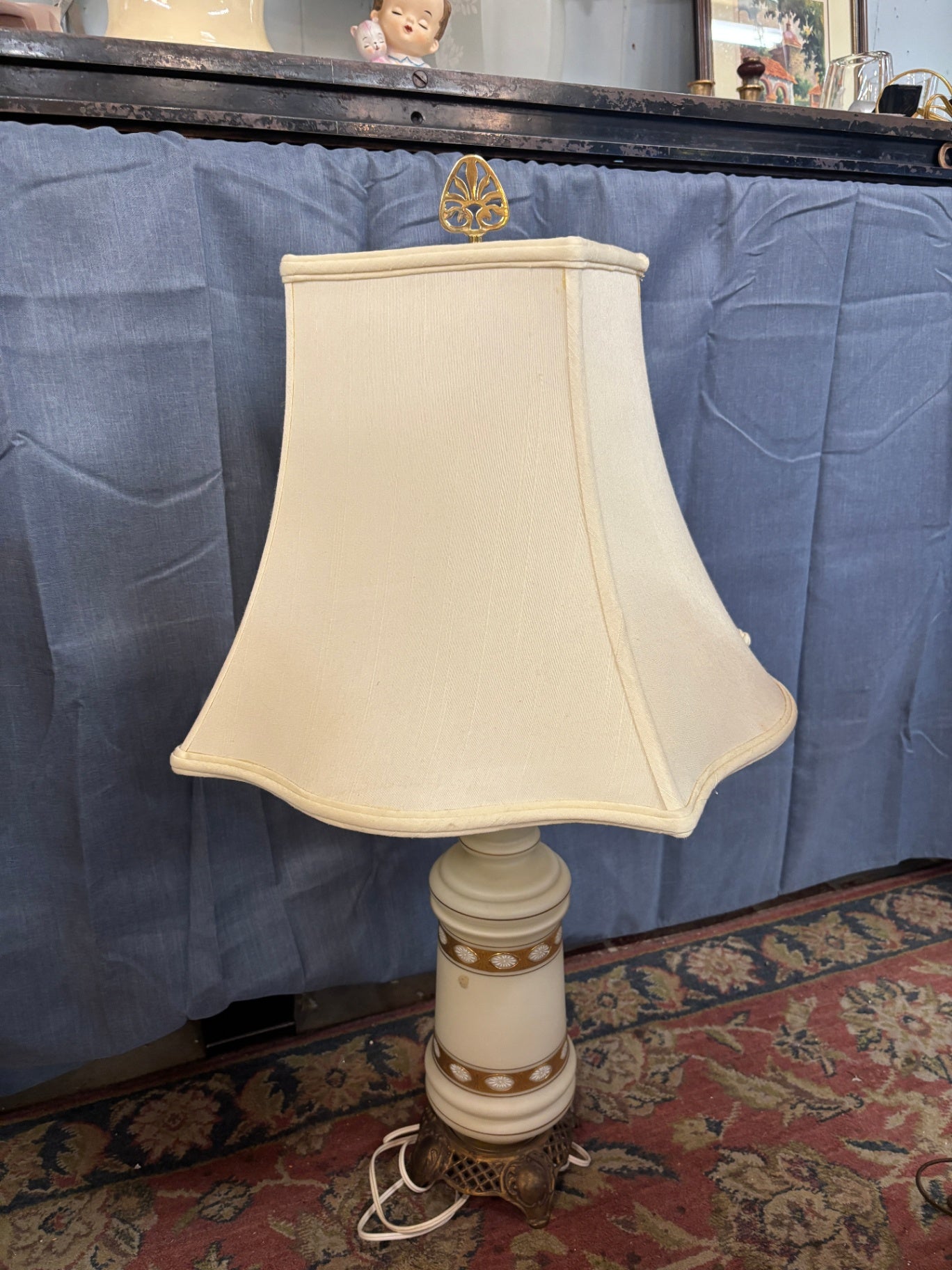 Brass and Gold Colored Lamp