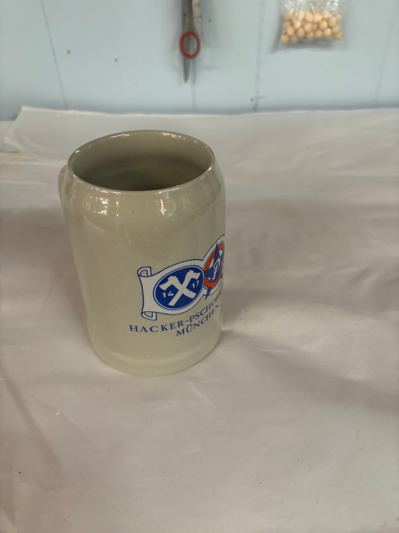 German Gerz Hacker-Pschorr Brau Stoneware Beer Stein Mug