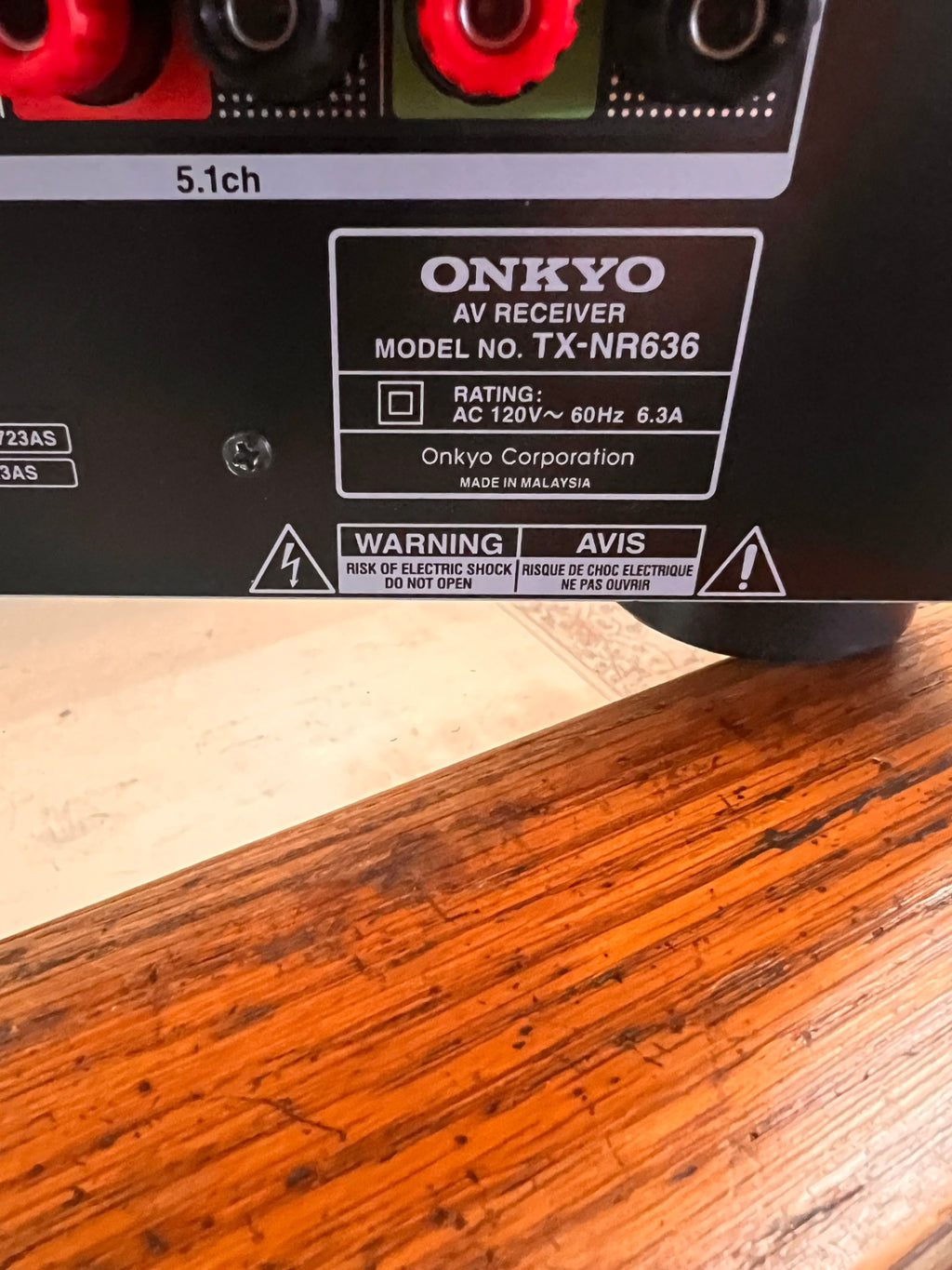 Onkyo TX-NR636 7.2 Channel Network AV Receiver Dolby Atmos Wi-Fi Bluetooth 4K HDMI