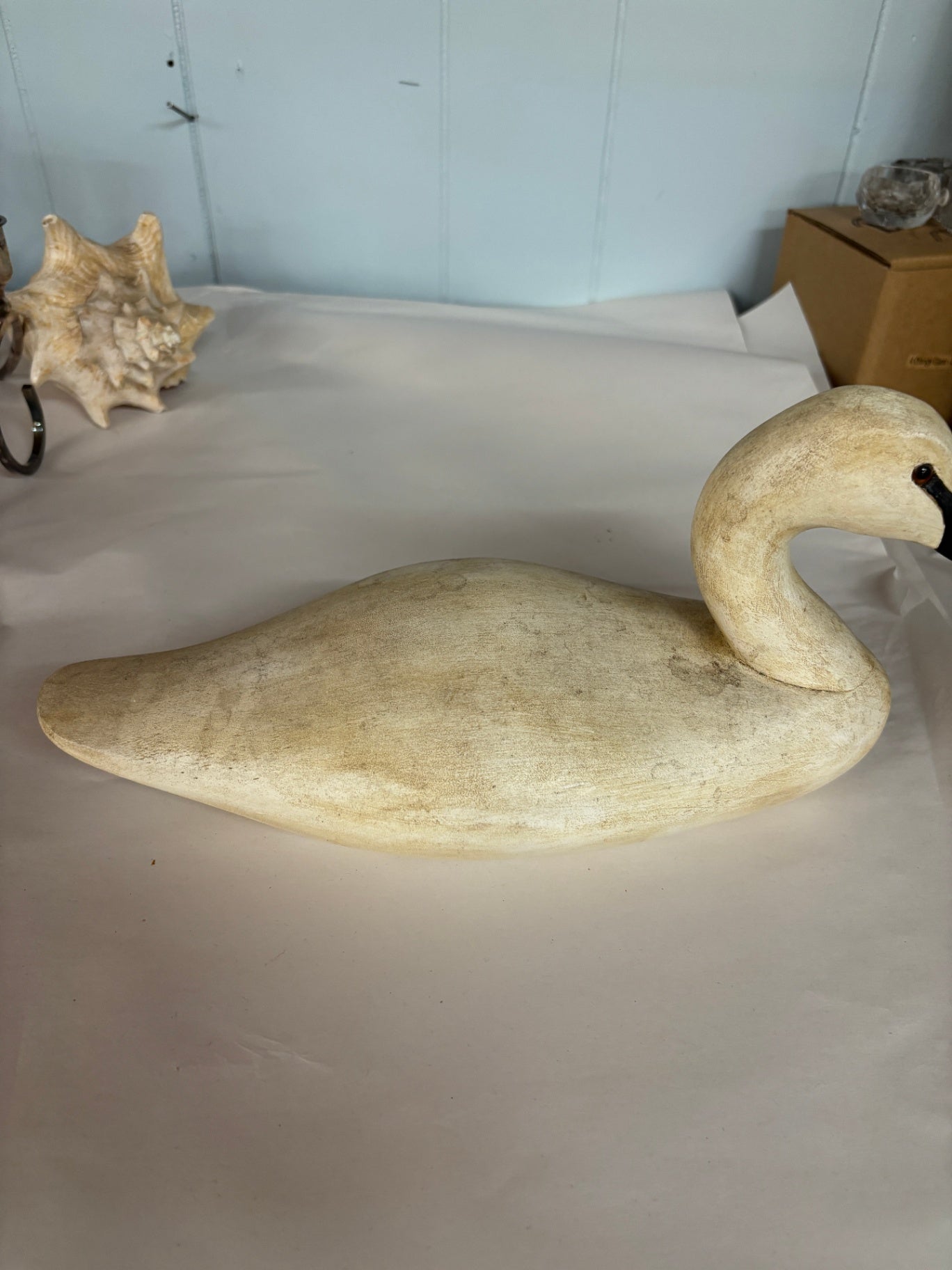Wooden Swan Decoy