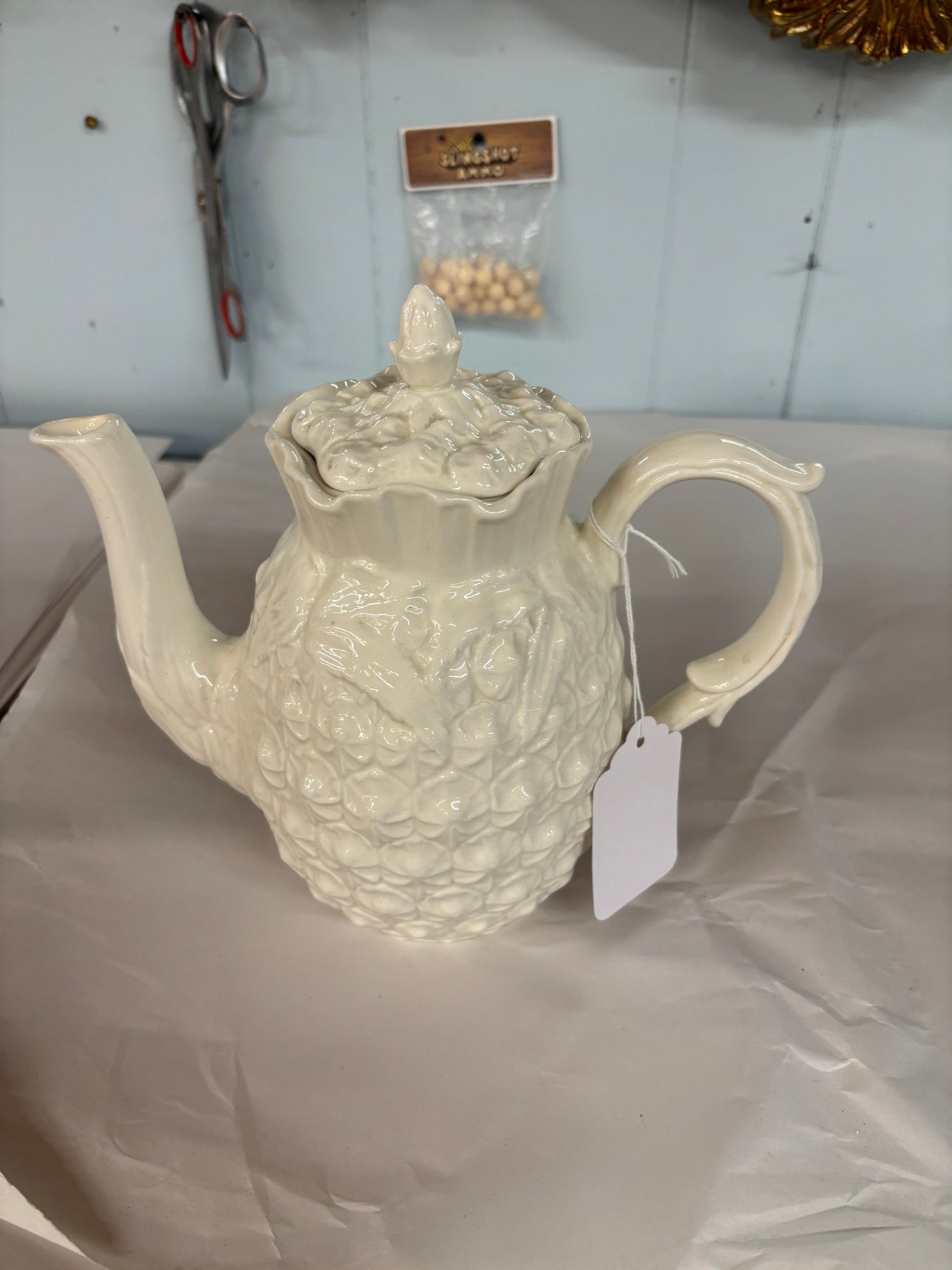 PINEAPPLE by Spode Coffee Pot 8.75" tall