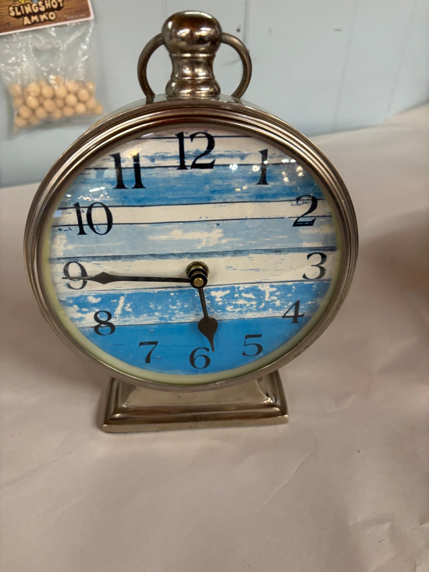 Beach Scene Table Clock