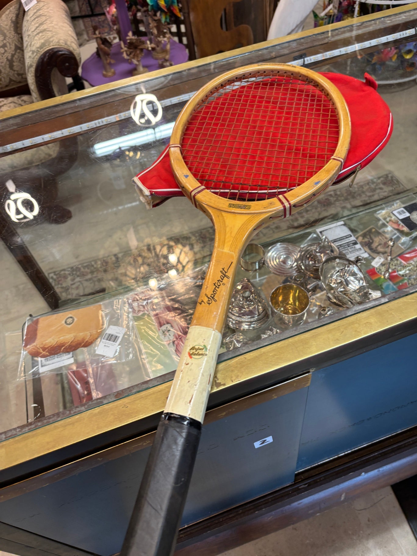 Vintage 1970s Sportcraft Wood Tennis Racquet