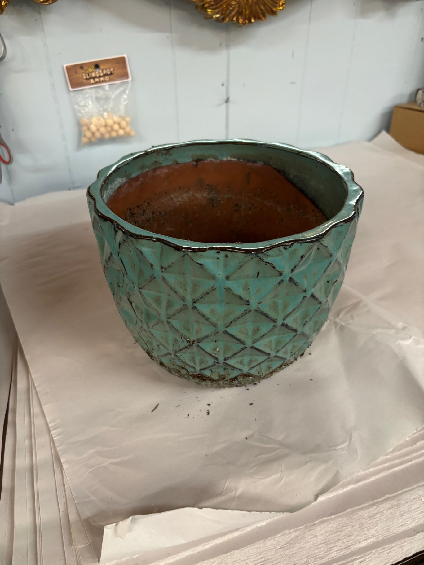 Turquoise Planter
