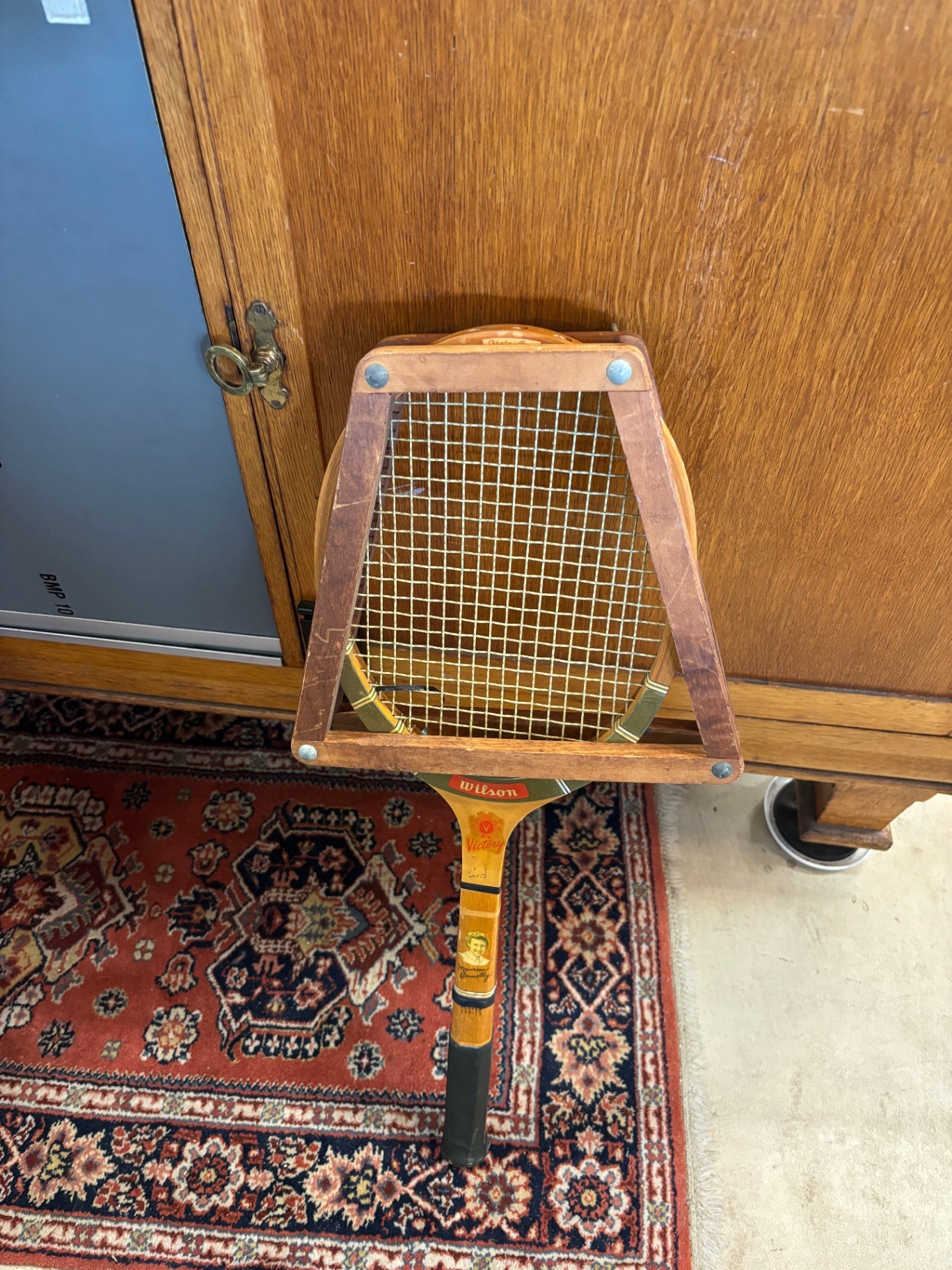 Wilson Jack Kramer 1960s Vintage Wood Tennis Racket Autograph Racquet