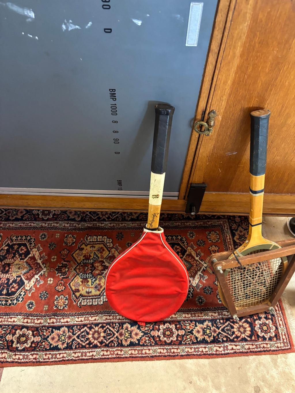 Vintage 1970s Sportcraft Wood Tennis Racquet