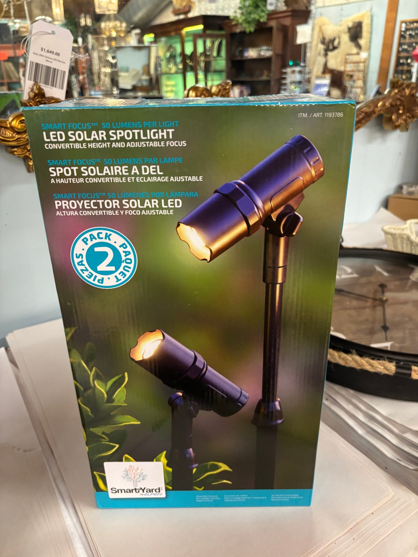 SmartYard Solar LED Spotlight, Set Of 2