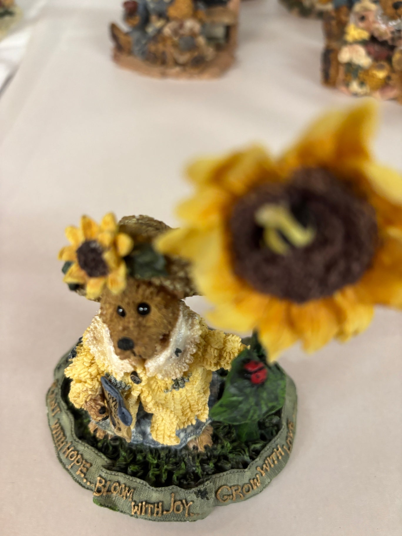 Boyds Bears Bearstone Collection 1999 20th Anniversary Club Figure Plant A Seed