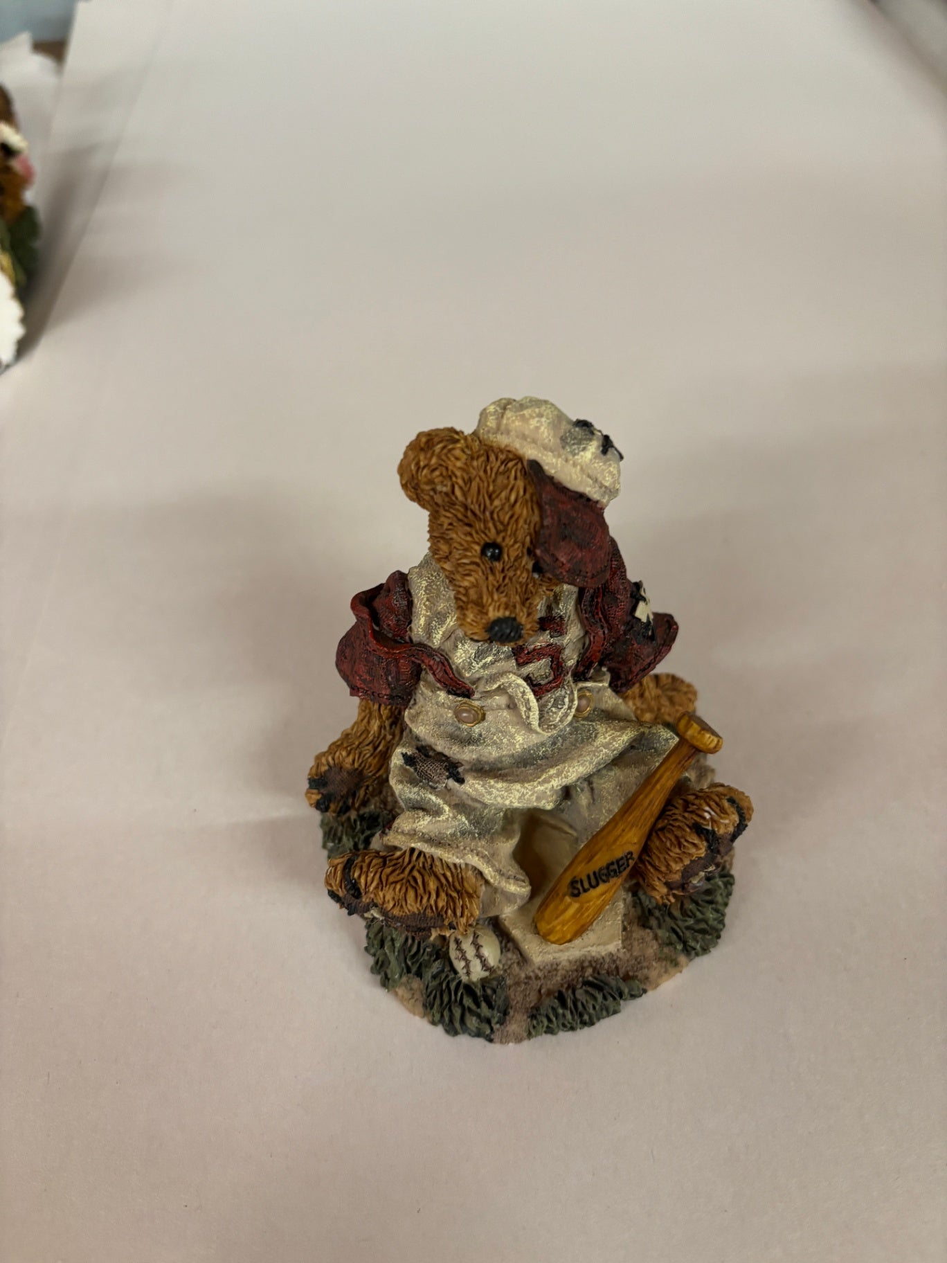 Vintage Boyds Bear Figurine: Homer on the Plate, Baseball Player (1993)