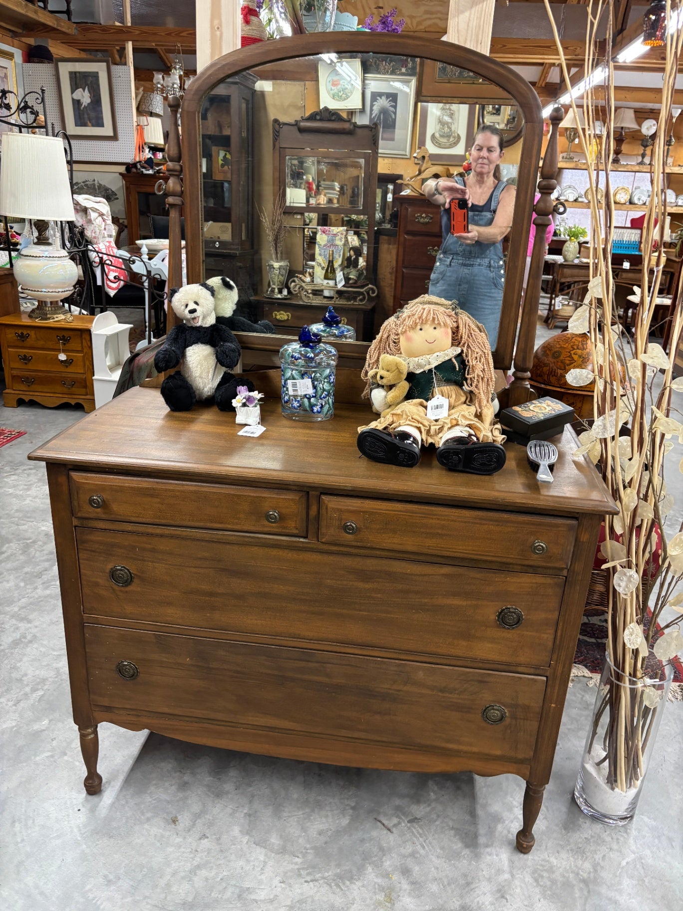  Antique Wooden Dresser