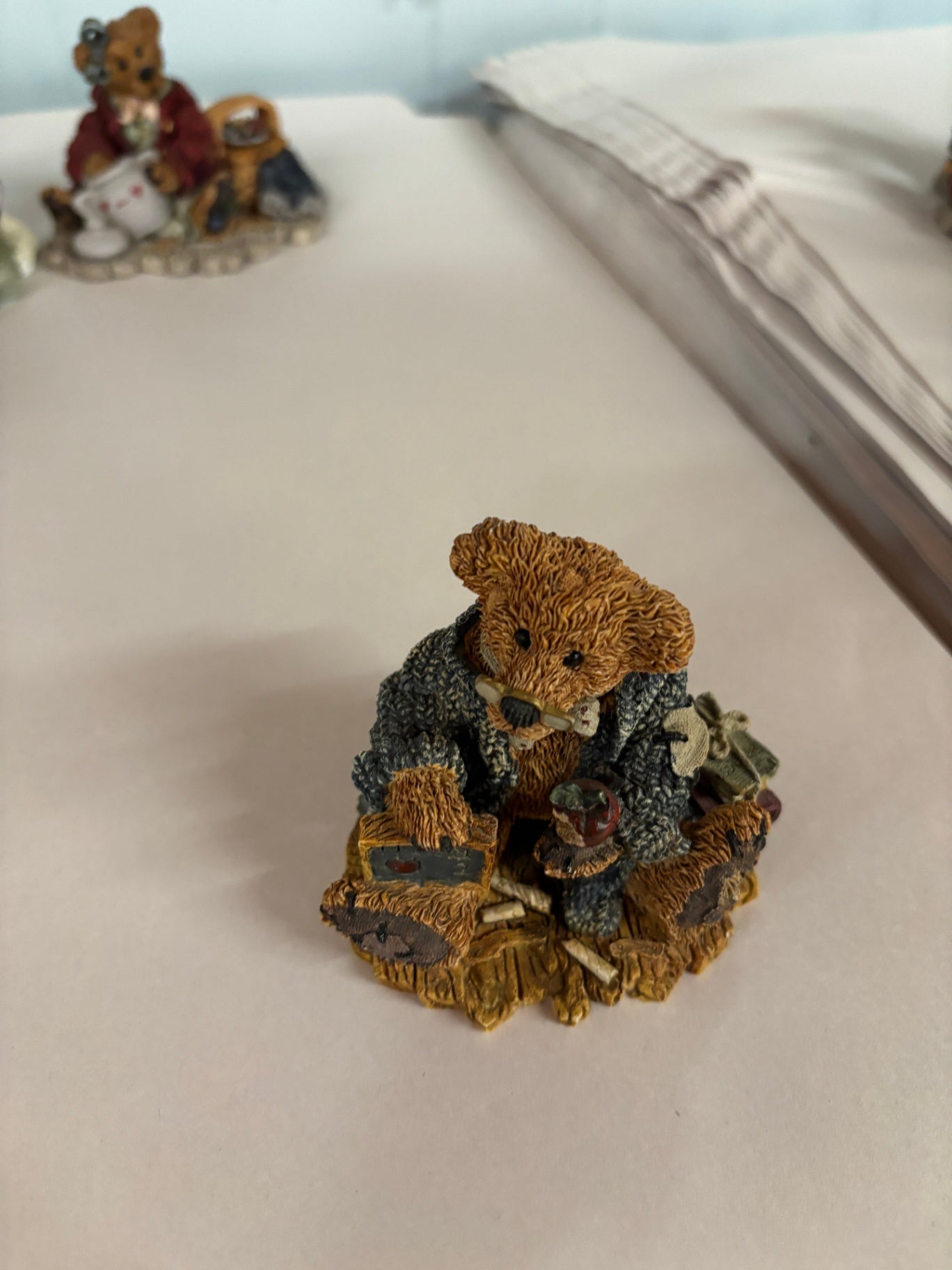 Vintage Boyds Bears WILSON The PERFESSER Figurine #2222 Teacher Professor the Collection & Friends