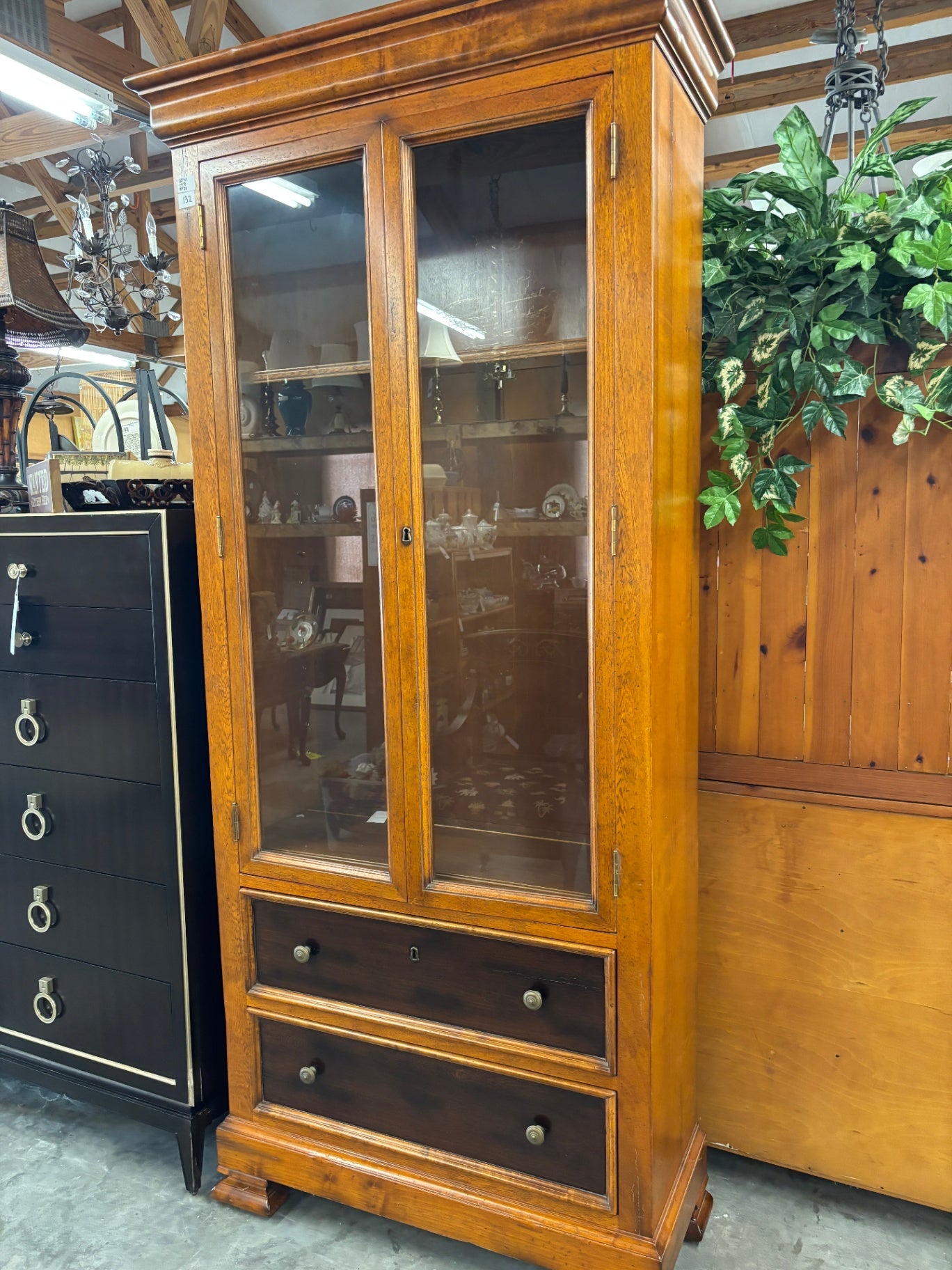 Milling Road Wooden China Cabinet with Drawers