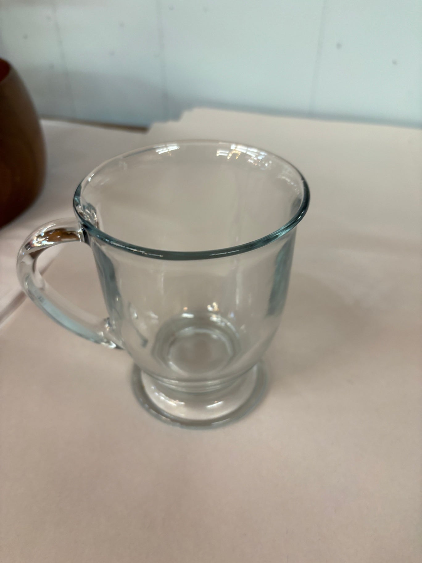 Anchor Hocking Clear Glass Cafe Mug