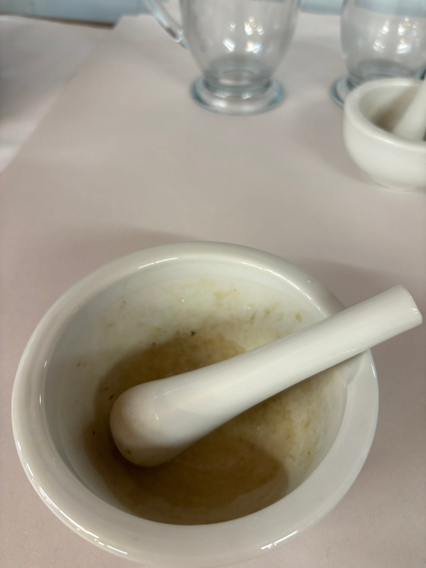 Vintage Porcelain Mortar & Pestle