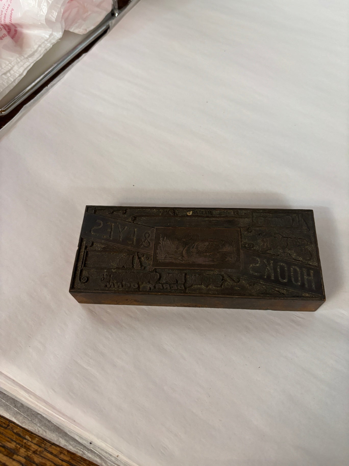 Vintage Letterpress Printing Block