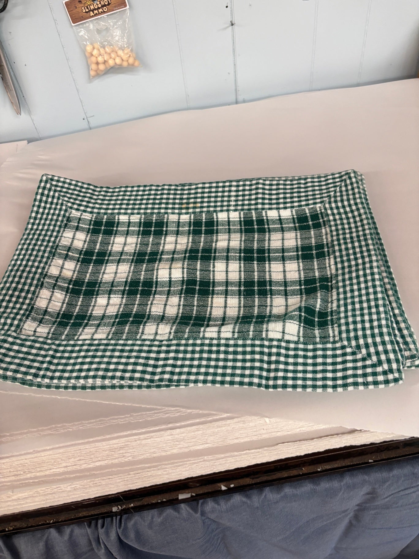 Set of 6 Green Checked Placcemats