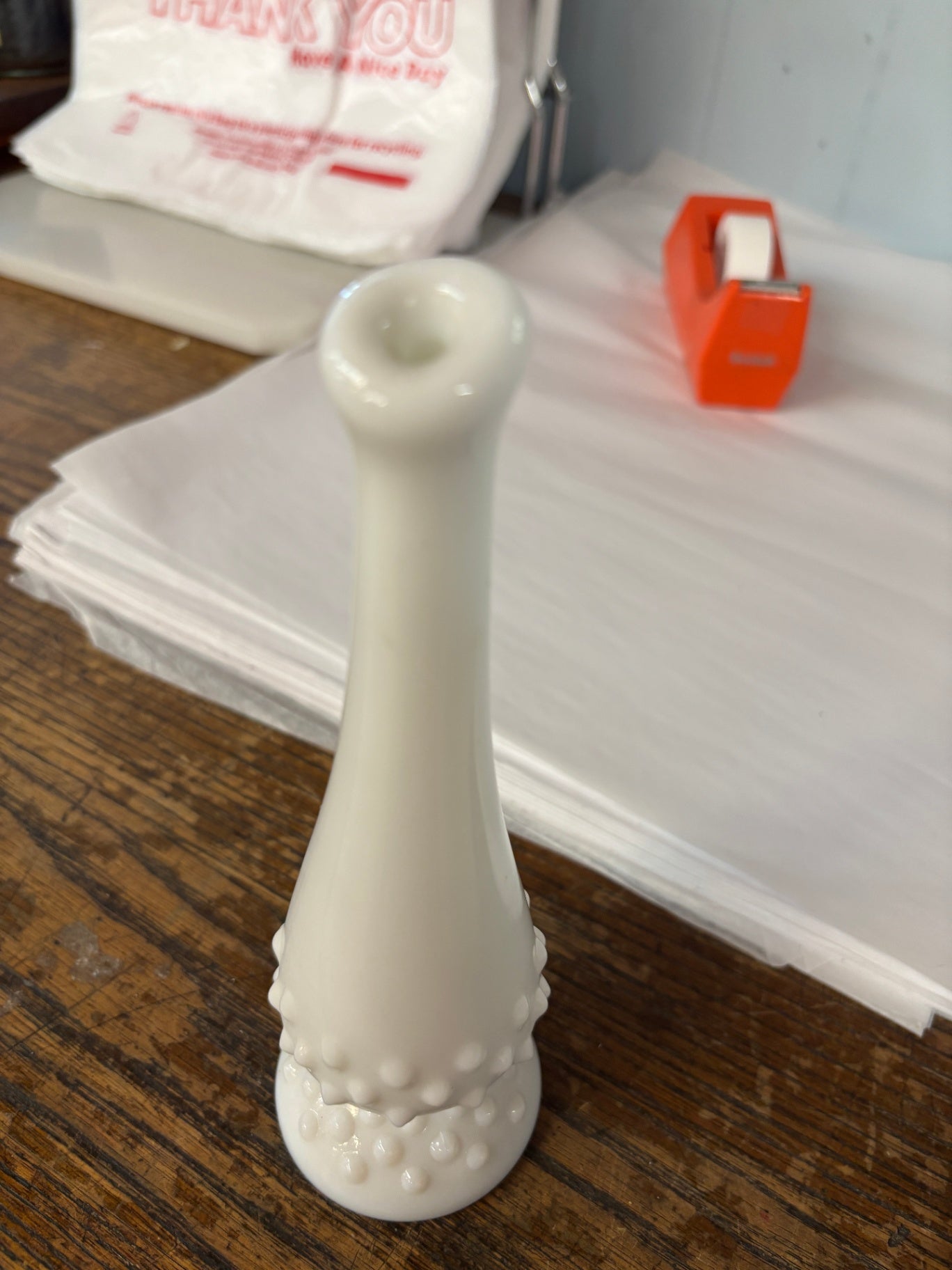 Vintage Fenton white Hobnail Milk Glass