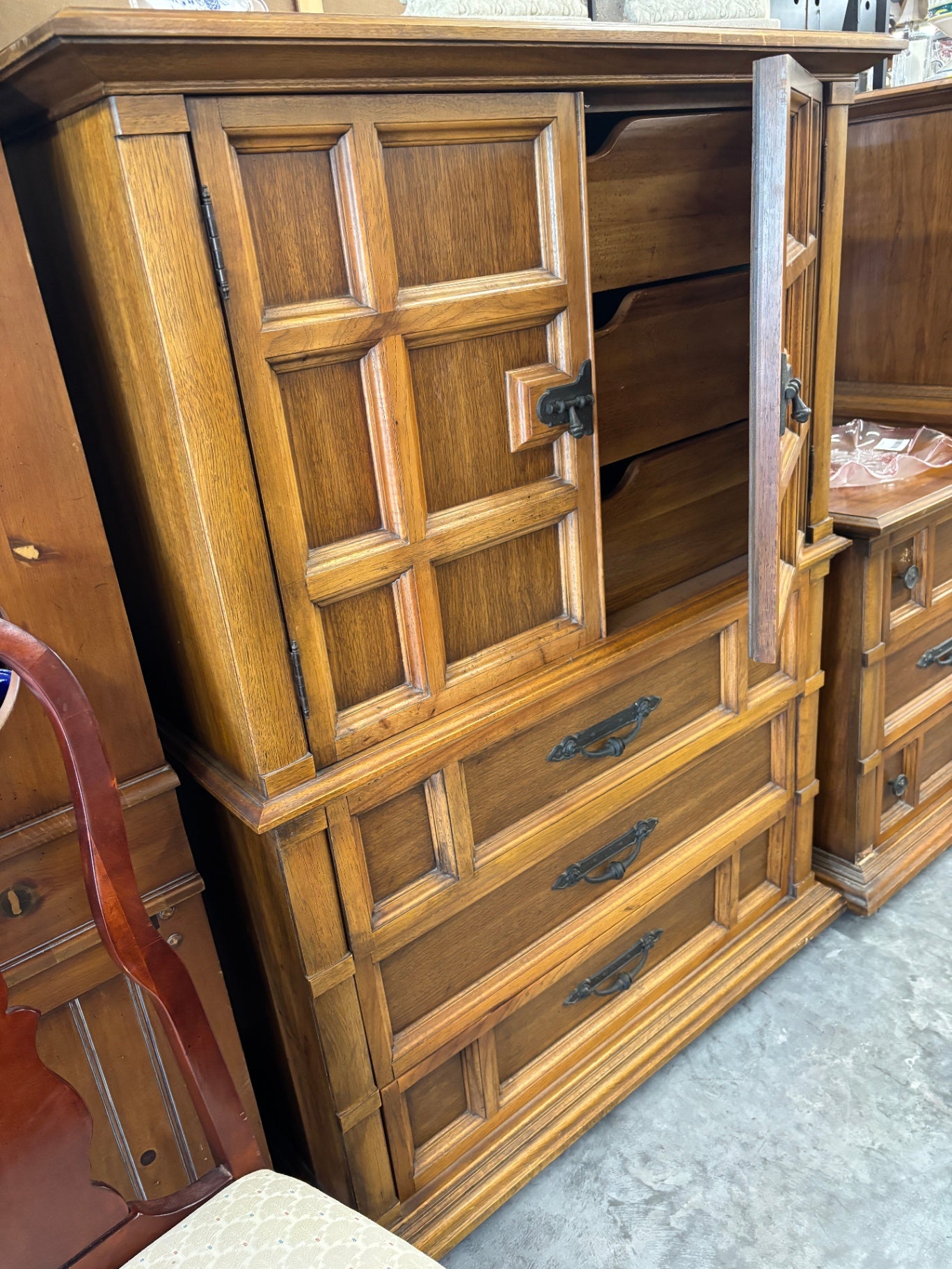 Vintage Drexel Heritage Highboy Dresser