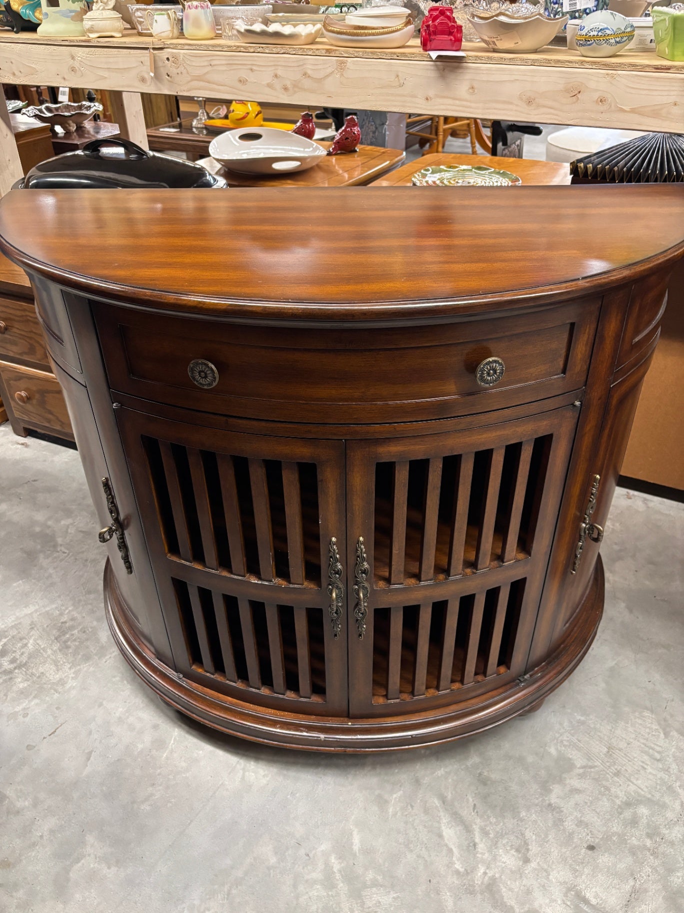 Traditional Demilune 4-Door Cabinet / Console – 2012