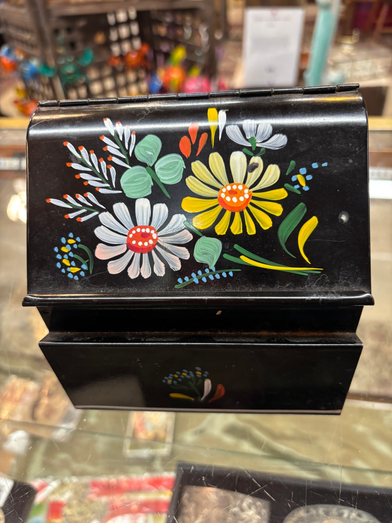 Hand Painted Recipe/Mail Box.  Can be hung on wall