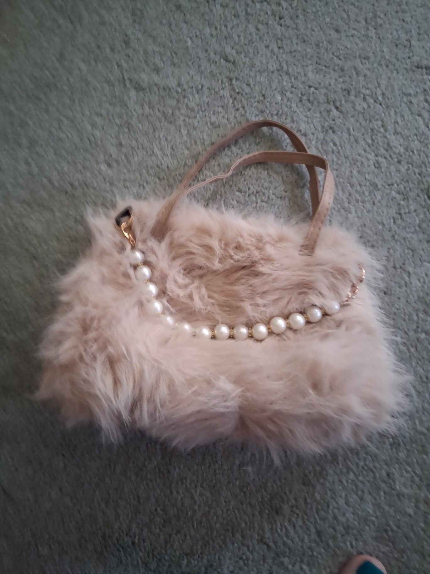 Purse fur khaki dsc