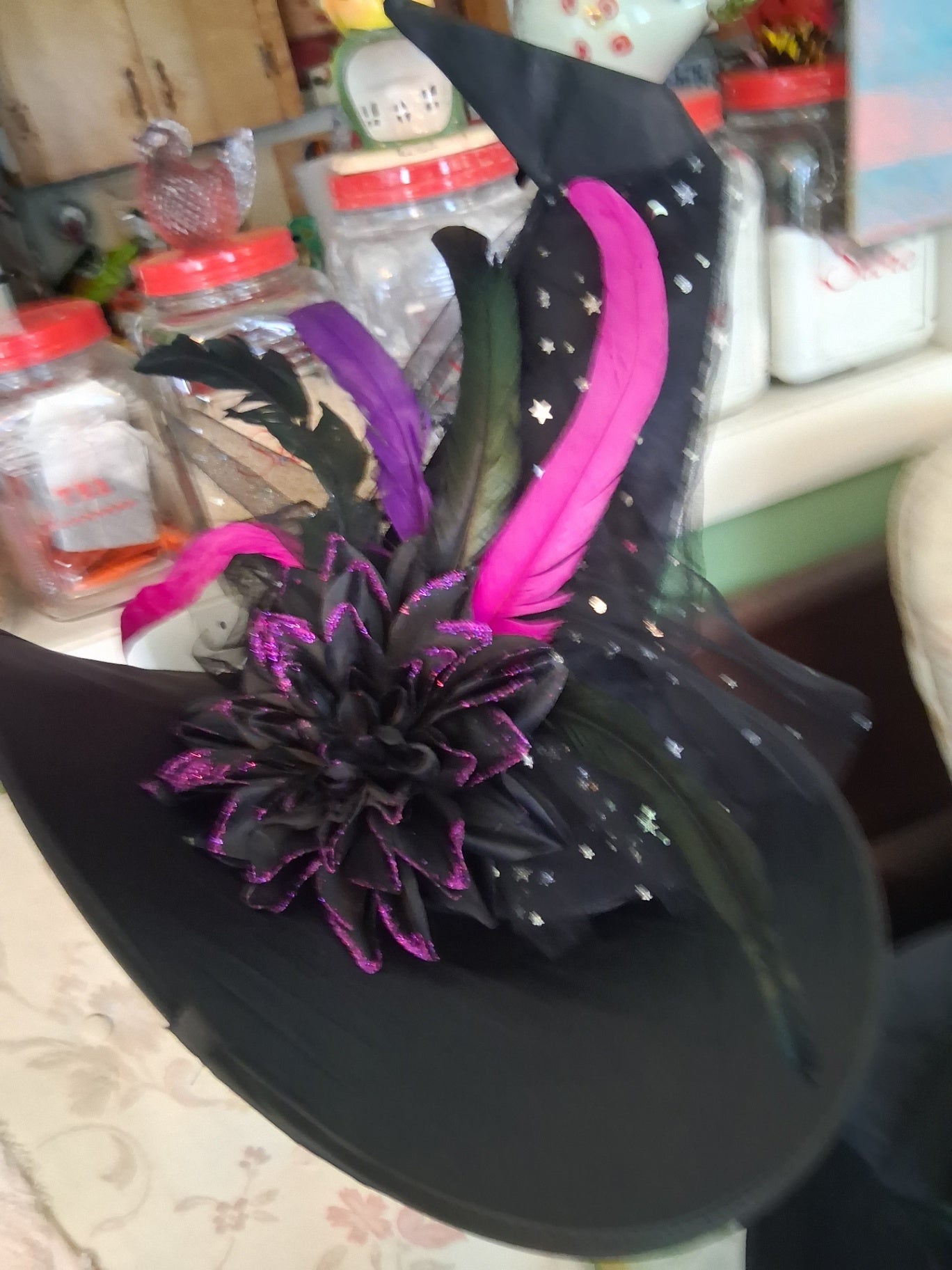 Witch hat purple/pink dsc