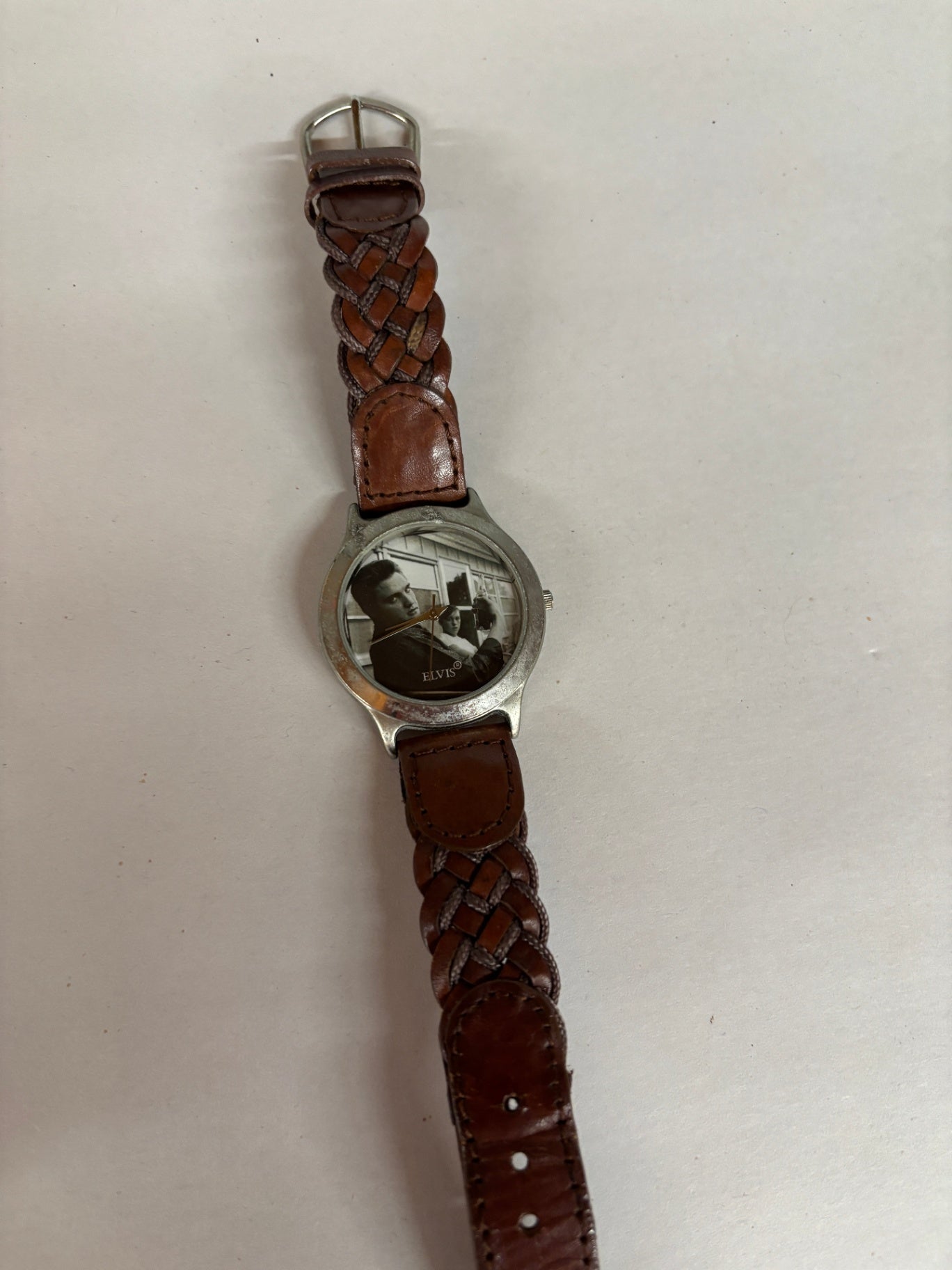 VINTAGE QUARTZ ELVIS PRESLEY LIMITED SILVER WATCH ALFRED WERTHEIMER ROCK