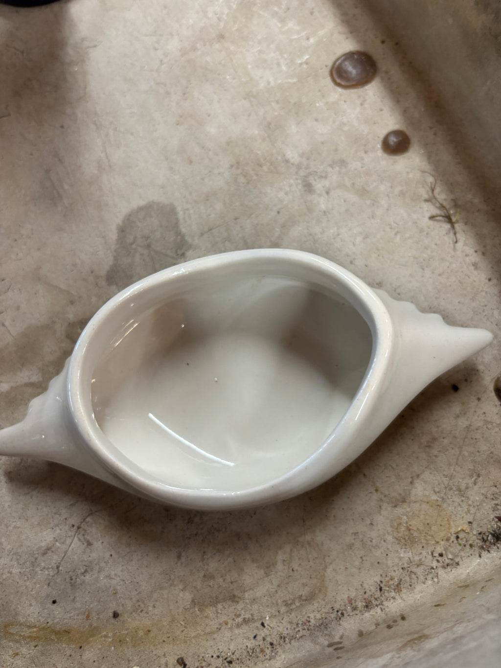  Hall Pottery deviled crab dish (shape #232)