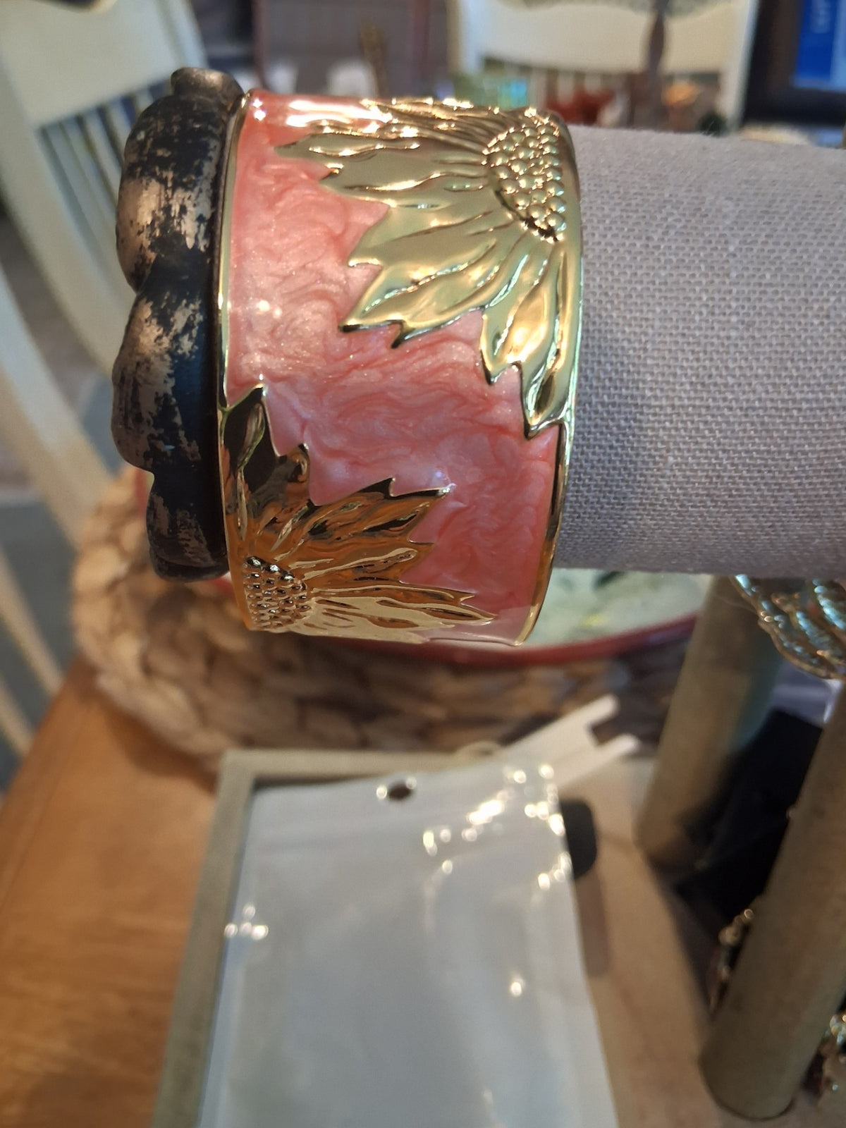 Bracelet cuff Sunflower dsc 