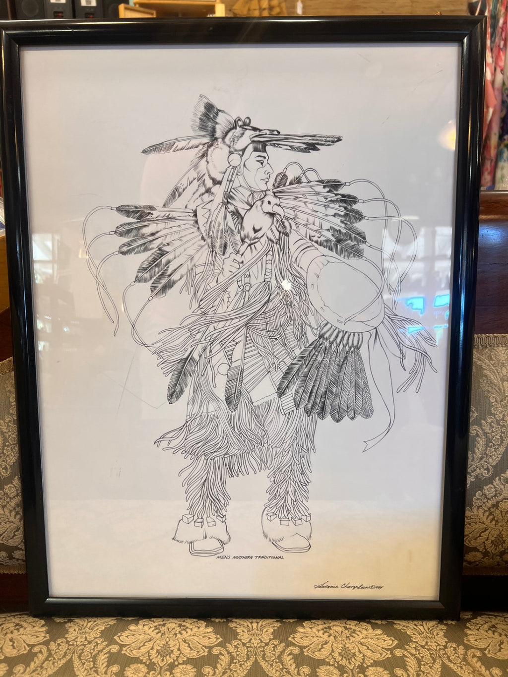 Set of 3 Ledonia Champlin Native American Powwow Dancer Art Prints